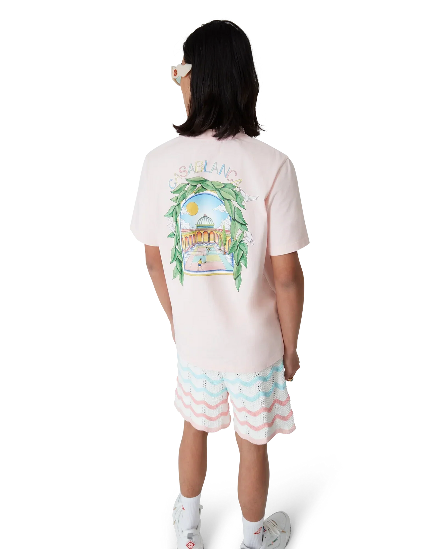 L'Arche De Tennis Short Sleeve T-Shirt | Casablanca Paris | Image 4