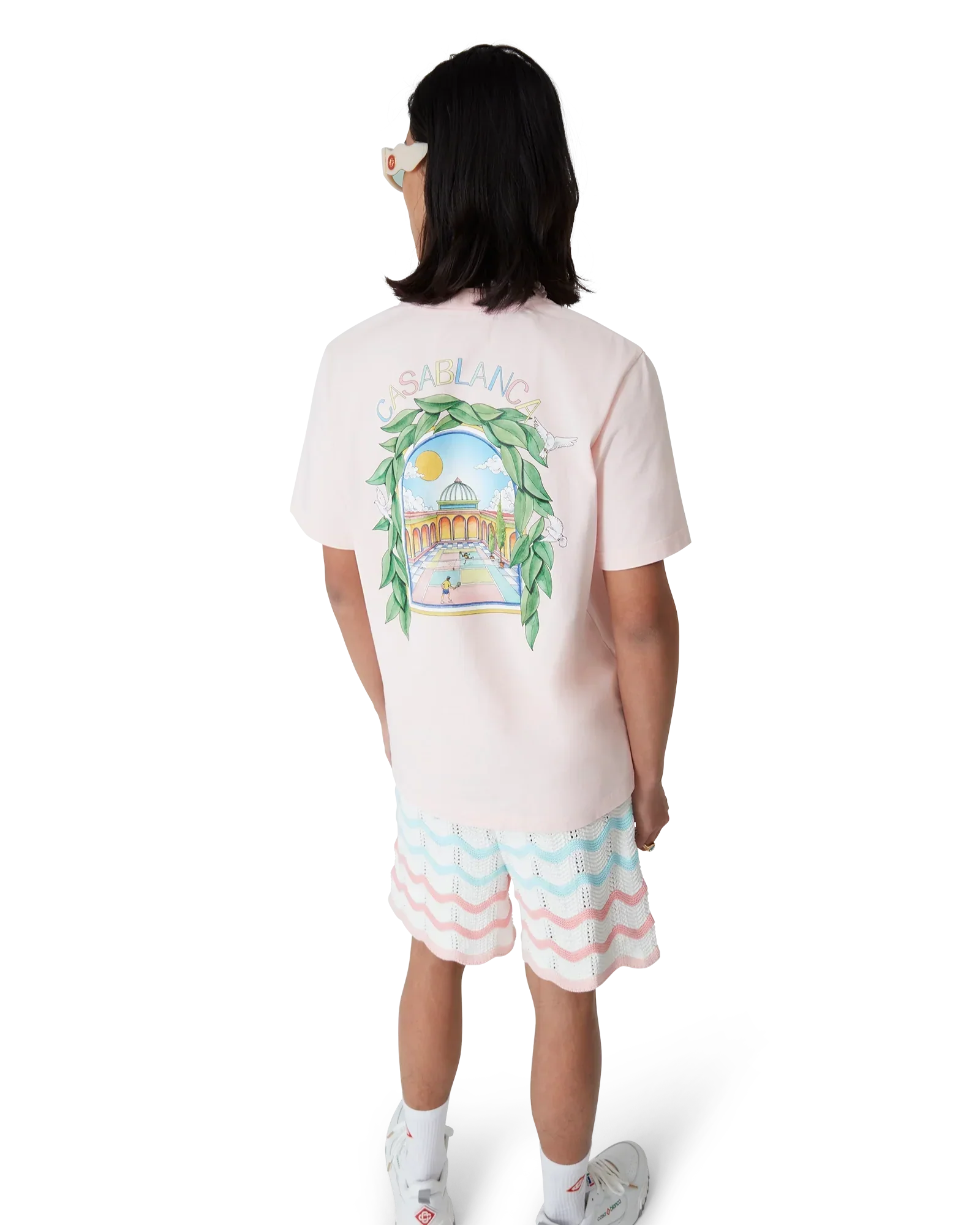 L'Arche De Tennis Short Sleeve T-Shirt | Casablanca Paris | Image 4