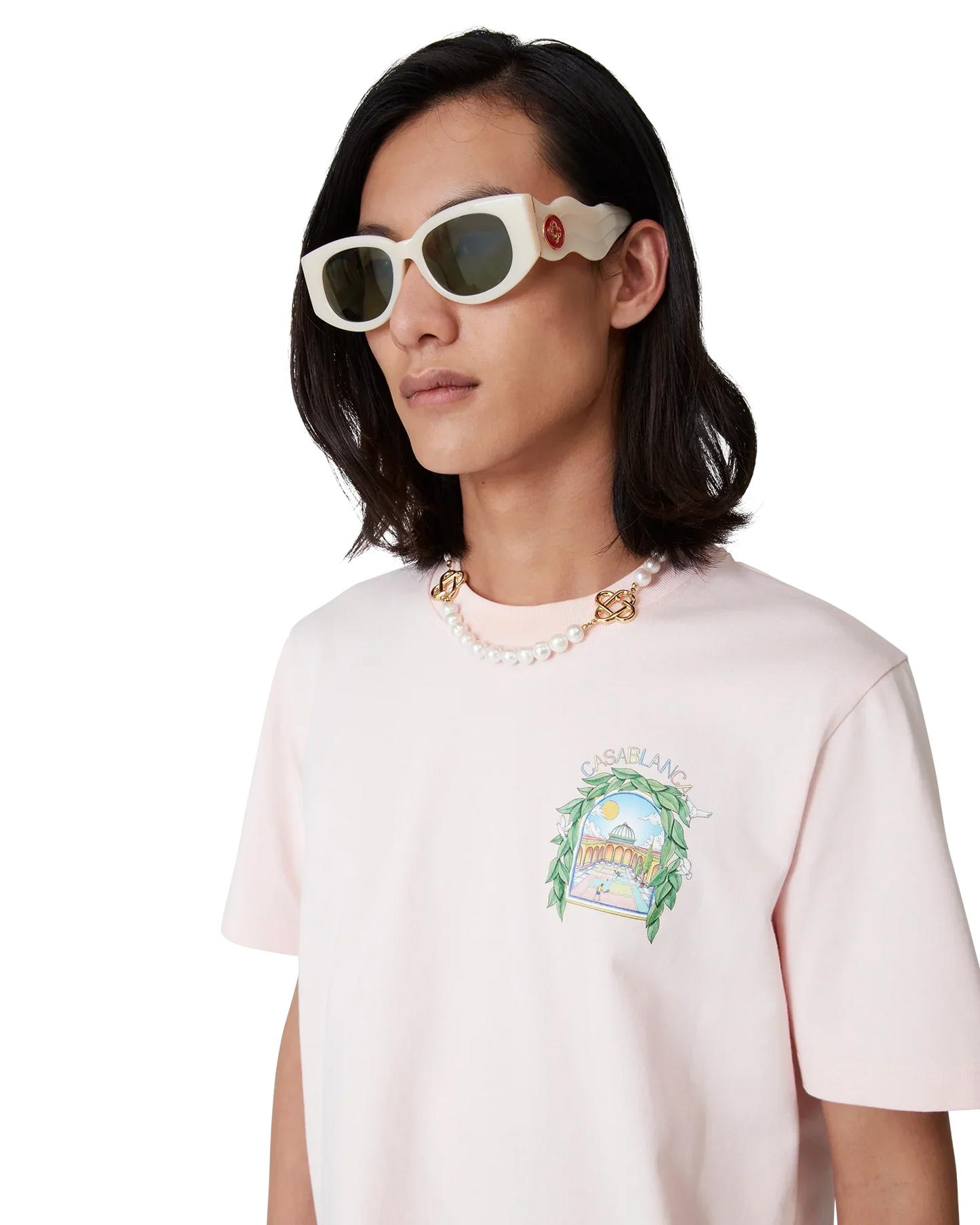 L'Arche De Tennis Short Sleeve T-Shirt | Casablanca Paris | Image 5