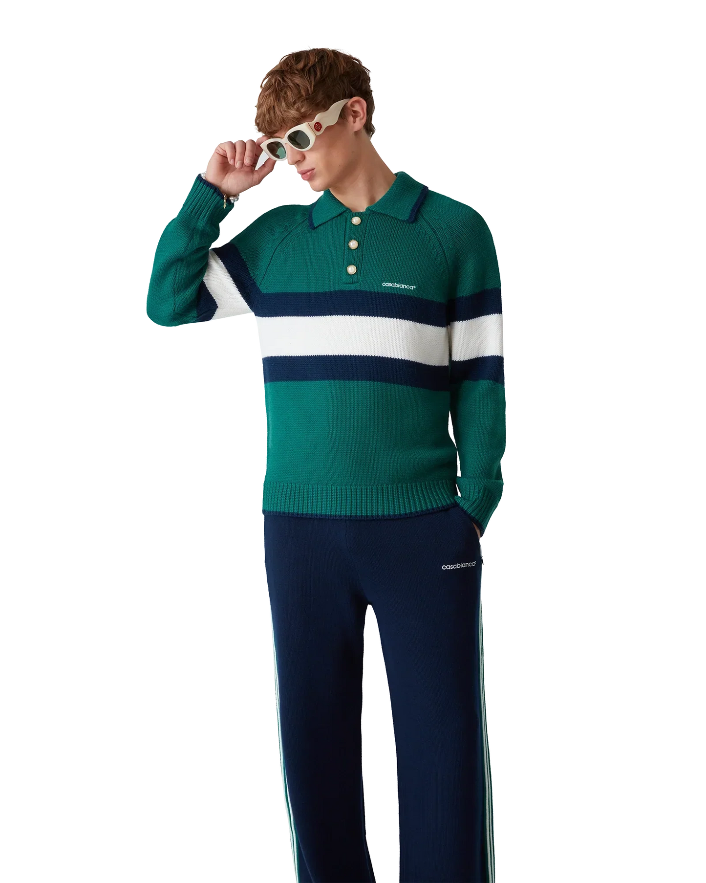 Colourblock Polo Shirt | Casablanca Paris | Image 4