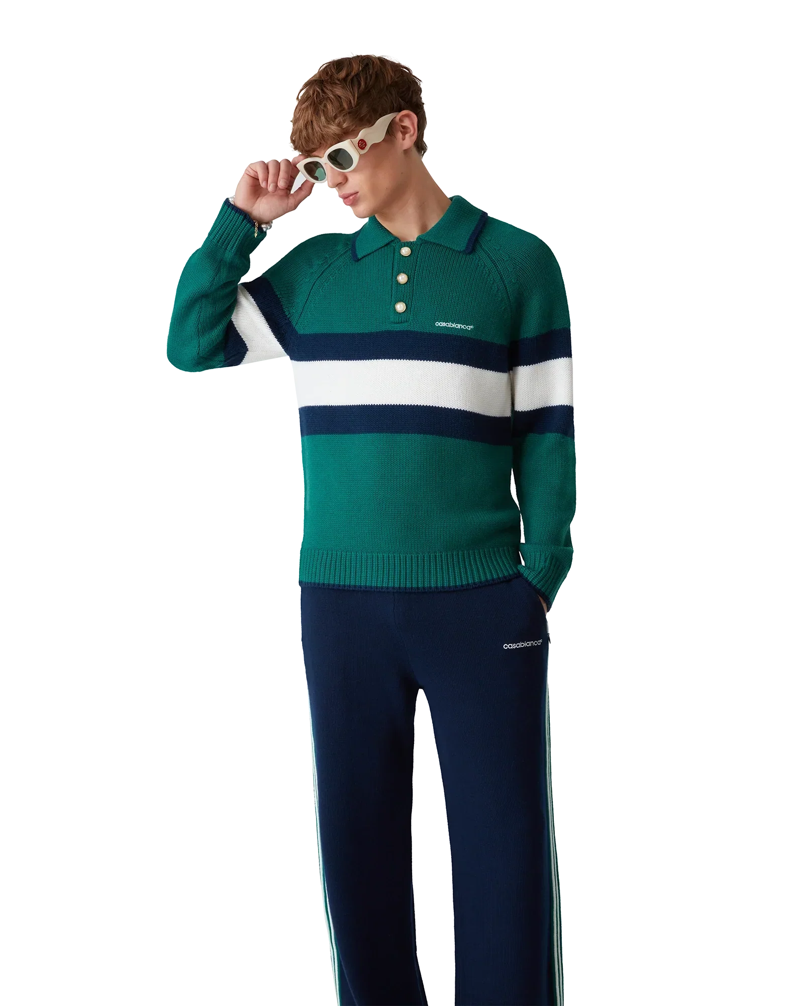 Colourblock Polo Shirt | Casablanca Paris | Image 4