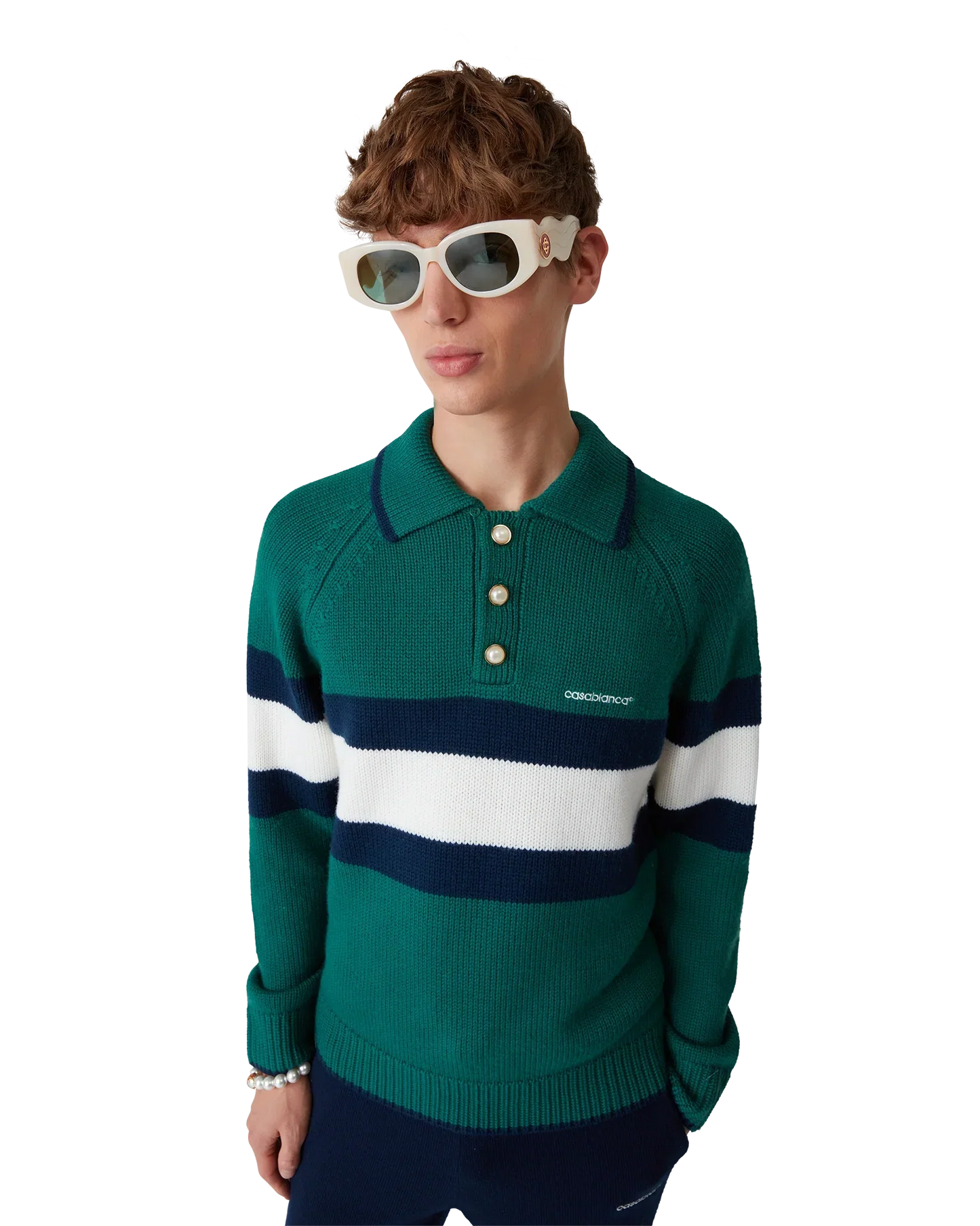 Colourblock Polo Shirt | Casablanca Paris | Image 5