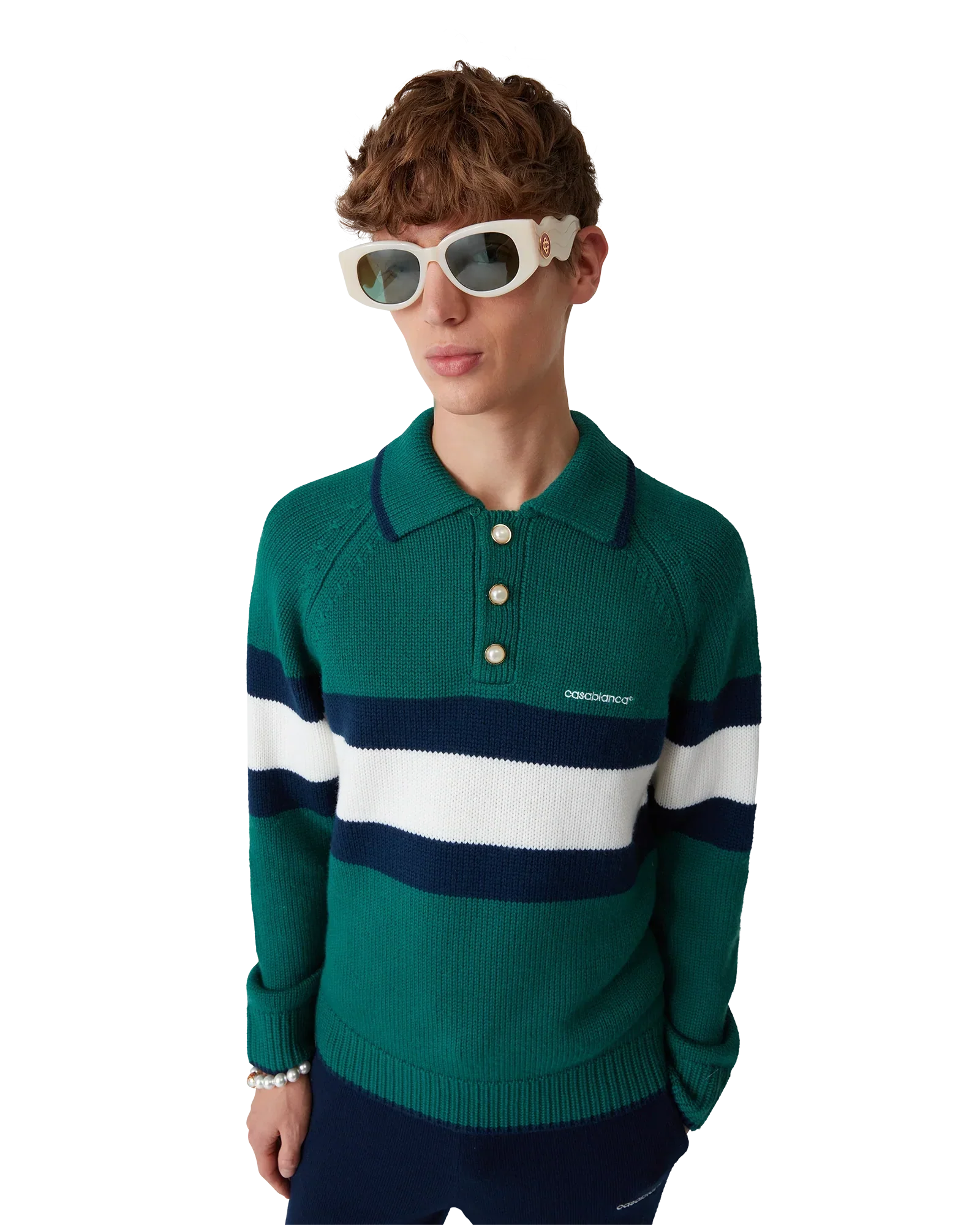 Colourblock Polo Shirt | Casablanca Paris | Image 5