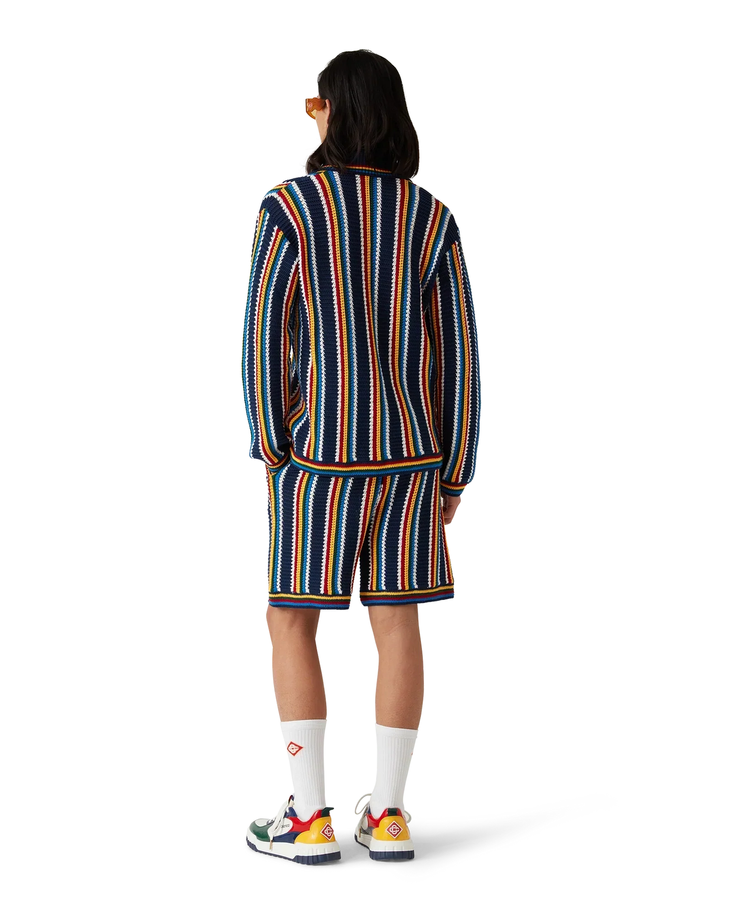 Crochet Long Sleeve Stripe Shirt | Casablanca Paris | Image 3