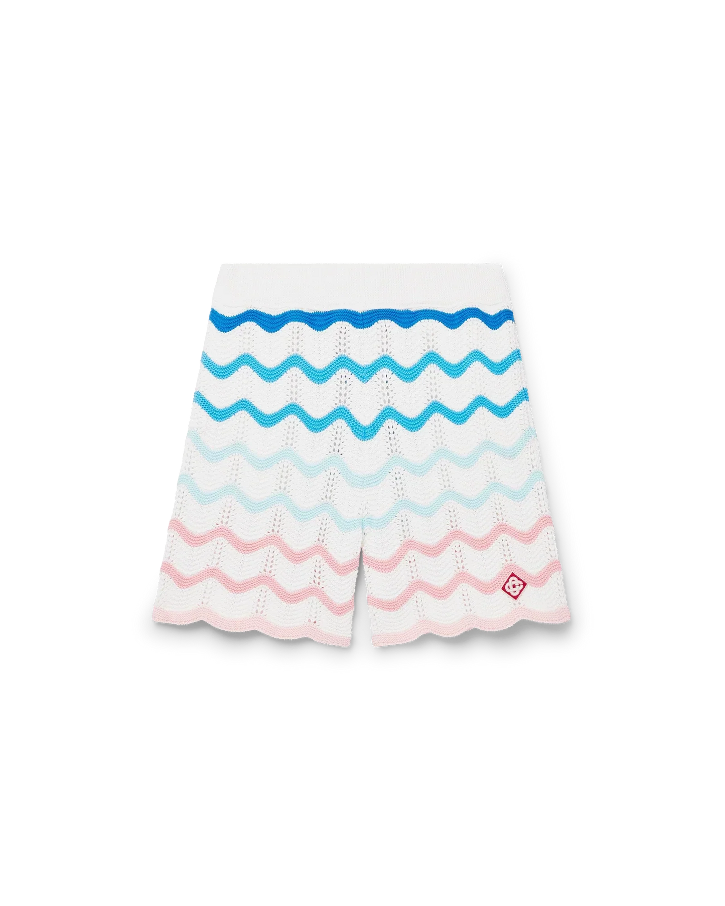 Gradient Wave Crochet Shorts | Casablanca Paris | Image 1