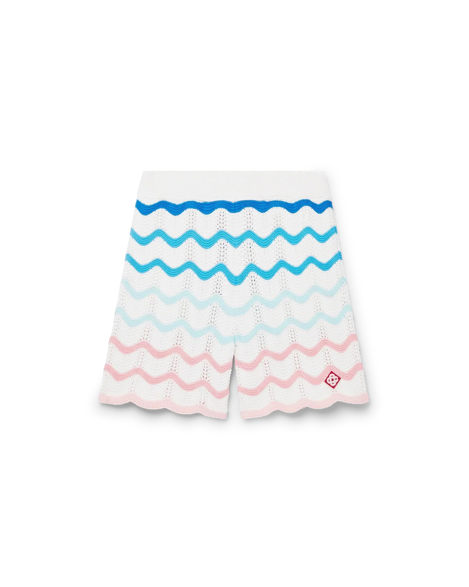 Gradient Wave Crochet Shorts | Casablanca Paris | Image 1