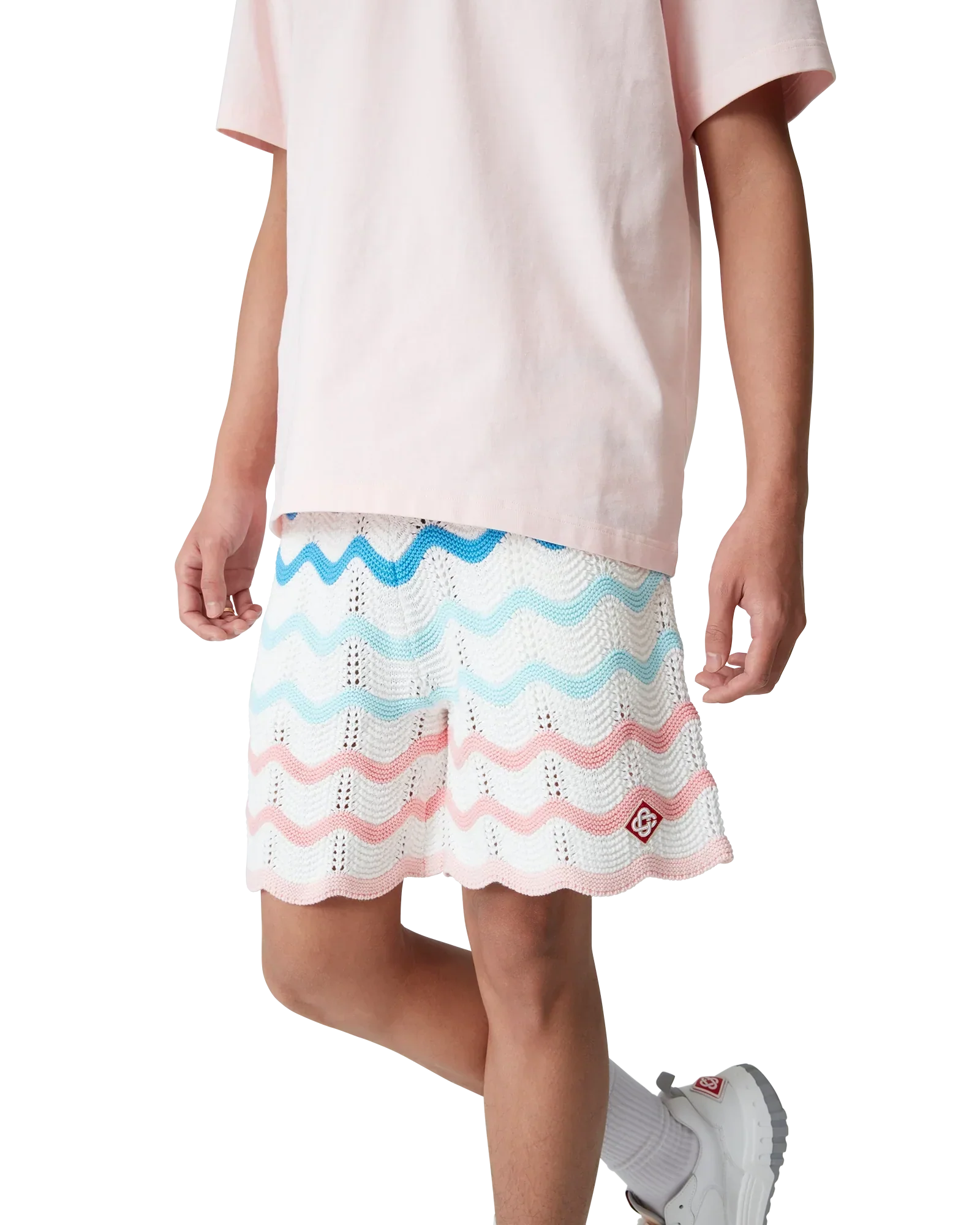 Gradient Wave Crochet Shorts | Casablanca Paris | Image 5