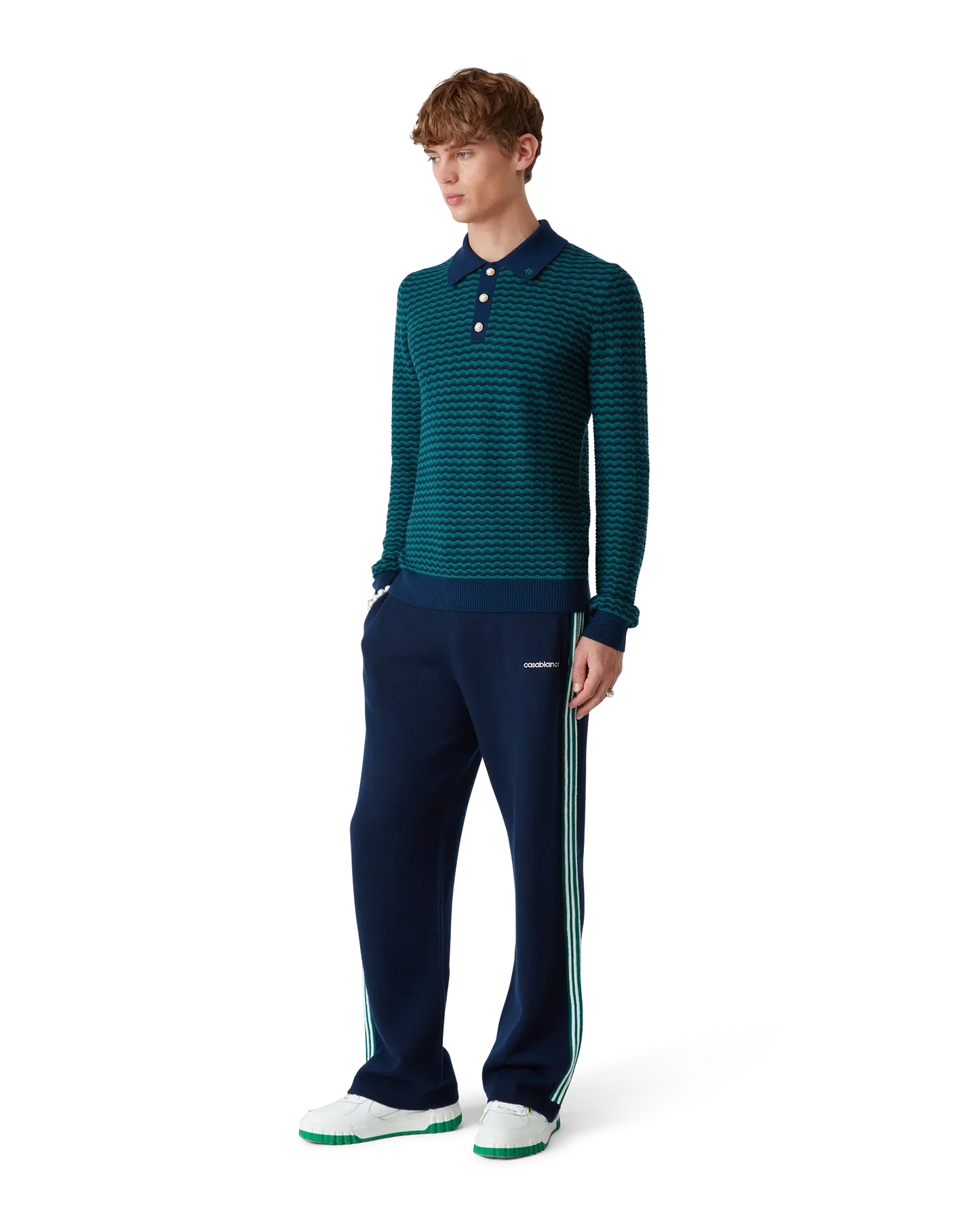 Mini Wave Polo Shirt | Casablanca Paris | Image 2