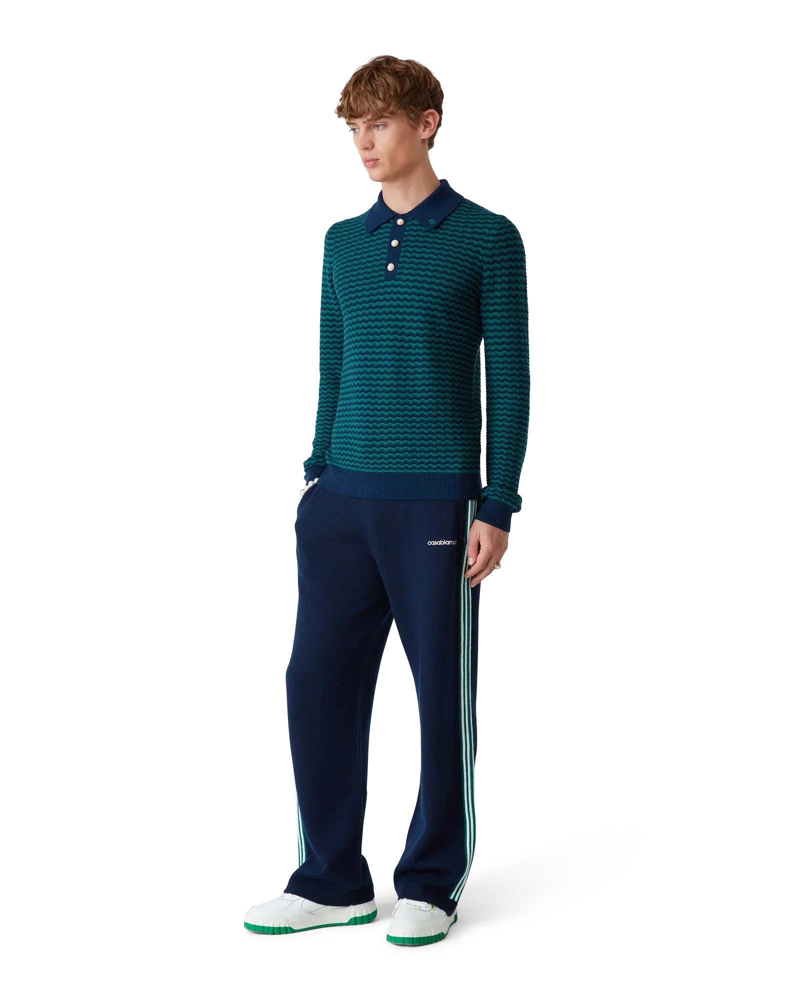 Mini Wave Polo Shirt | Casablanca Paris | Image 2