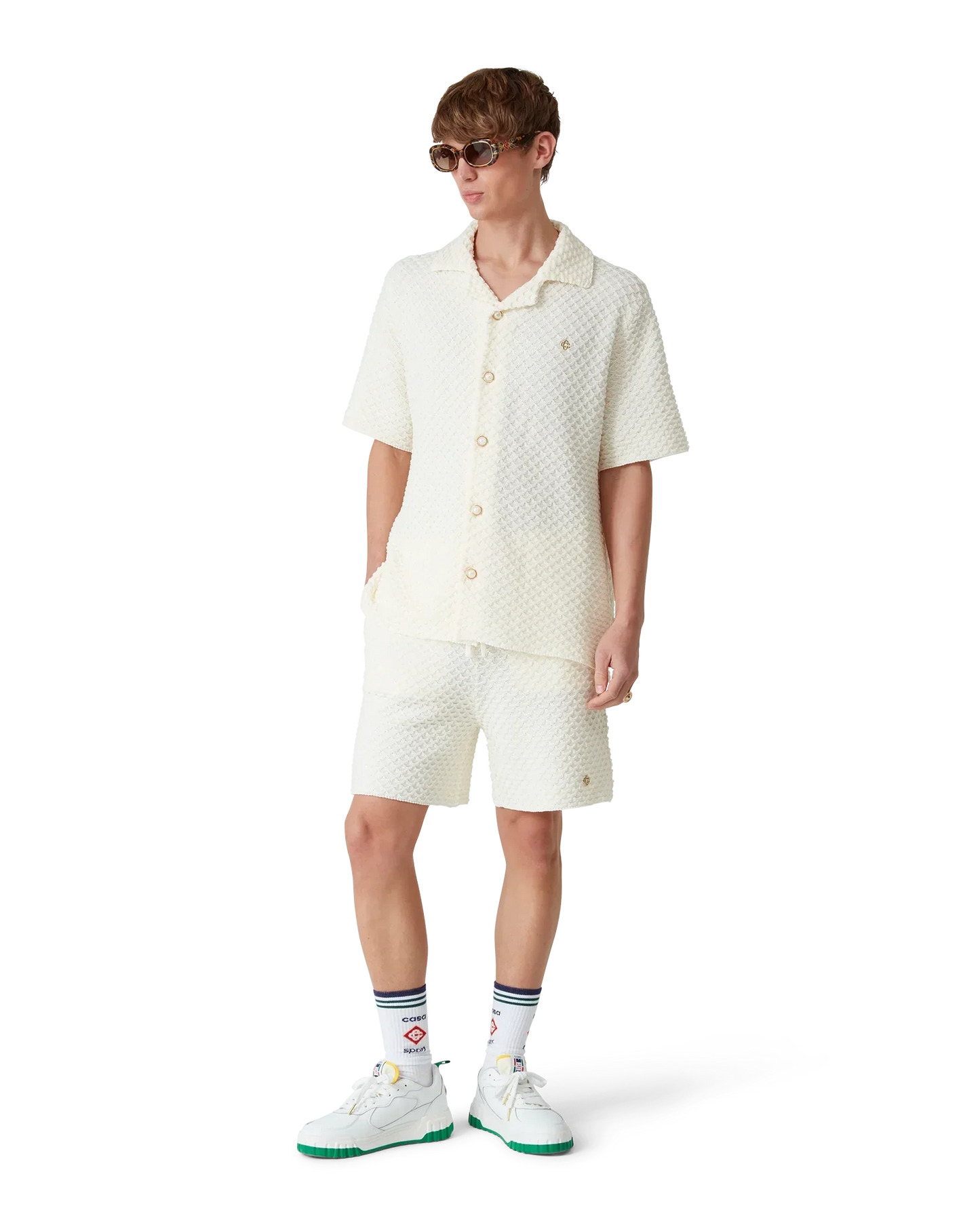 Textured Knitted Shorts | Casablanca Paris | Image 2