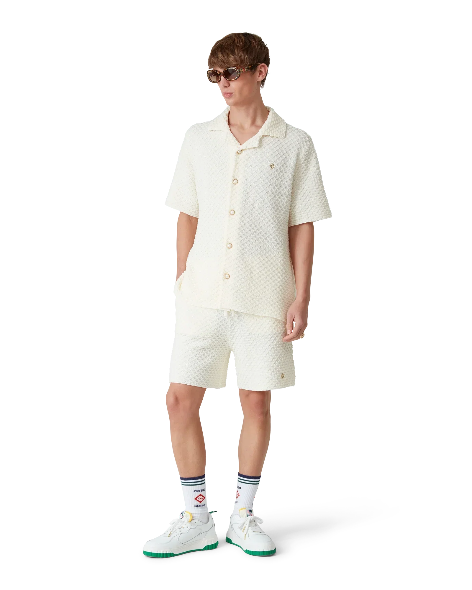 Textured Knitted Shorts | Casablanca Paris | Image 2