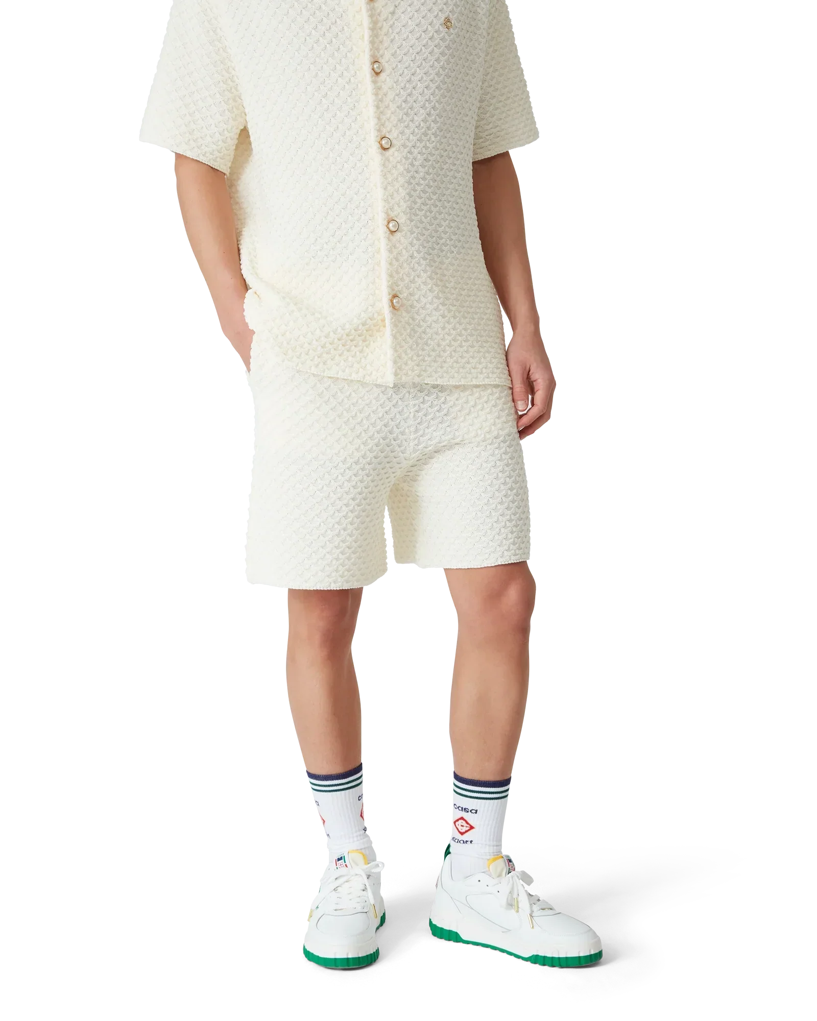 Textured Knitted Shorts | Casablanca Paris | Image 4