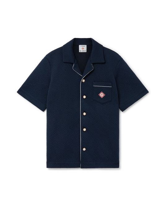 Jacquard Monogram Short Sleeve Shirt | Casablanca Paris | Image 1