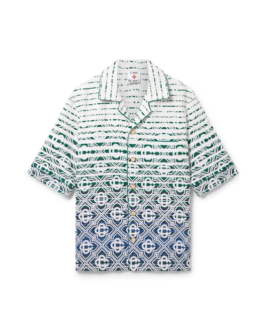 Monogram Gradient Towelling Short Sleeve Shirt | Casablanca Paris | Image 1