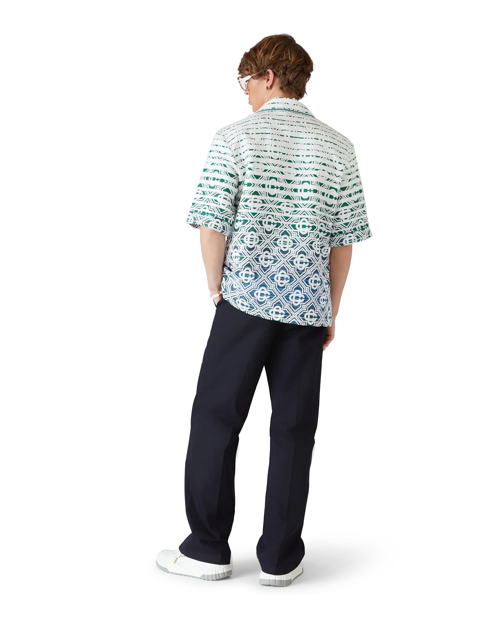 Monogram Gradient Towelling Short Sleeve Shirt | Casablanca Paris | Image 3