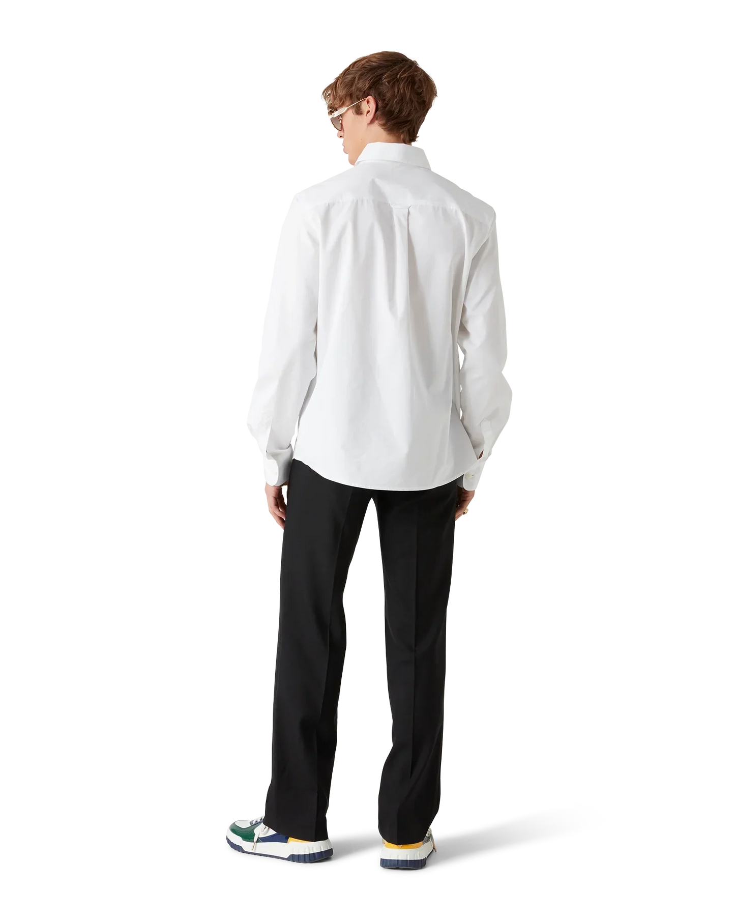 Embroidered Orange Oxford Shirt | Casablanca Paris | Image 3