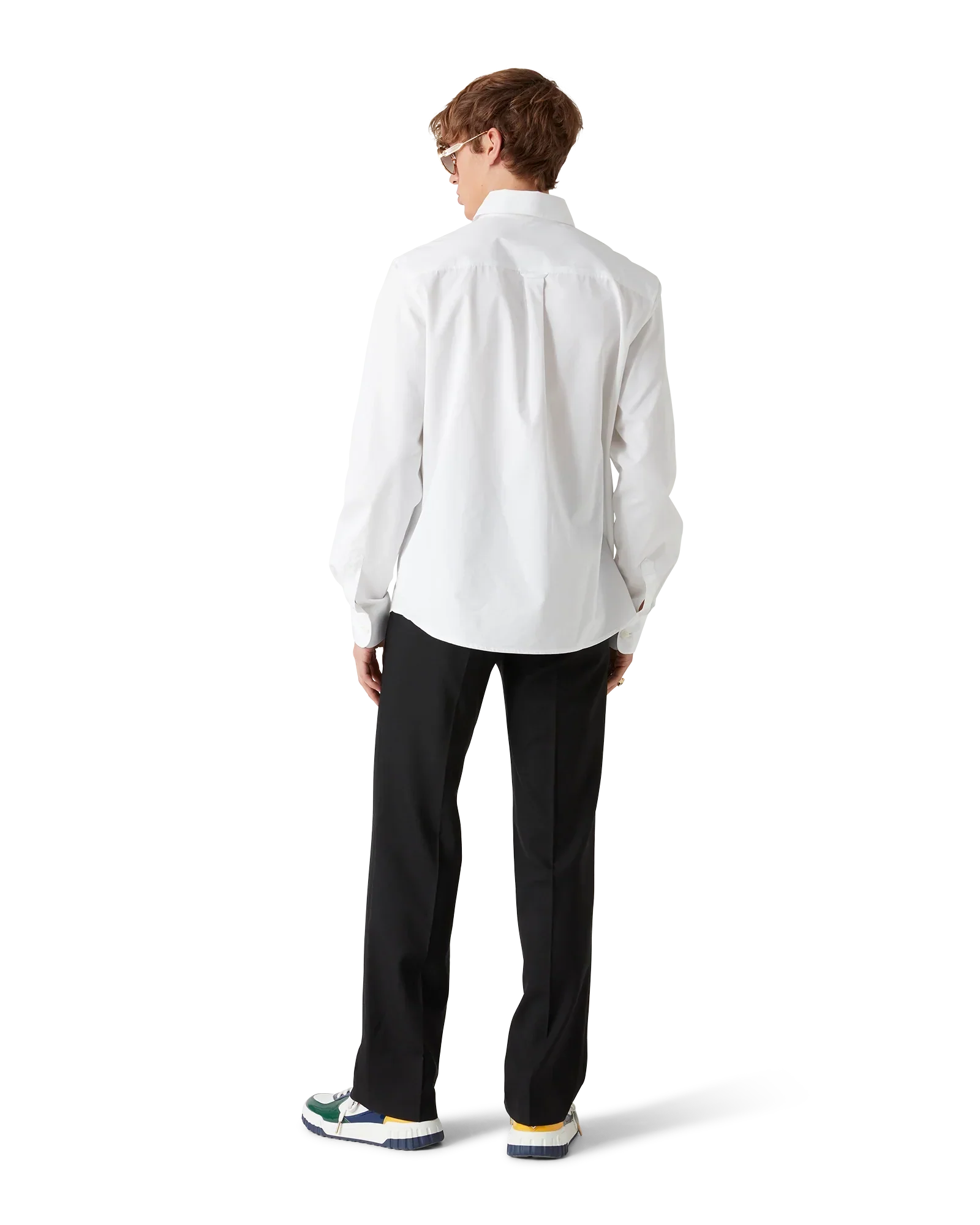 Embroidered Orange Oxford Shirt | Casablanca Paris | Image 3