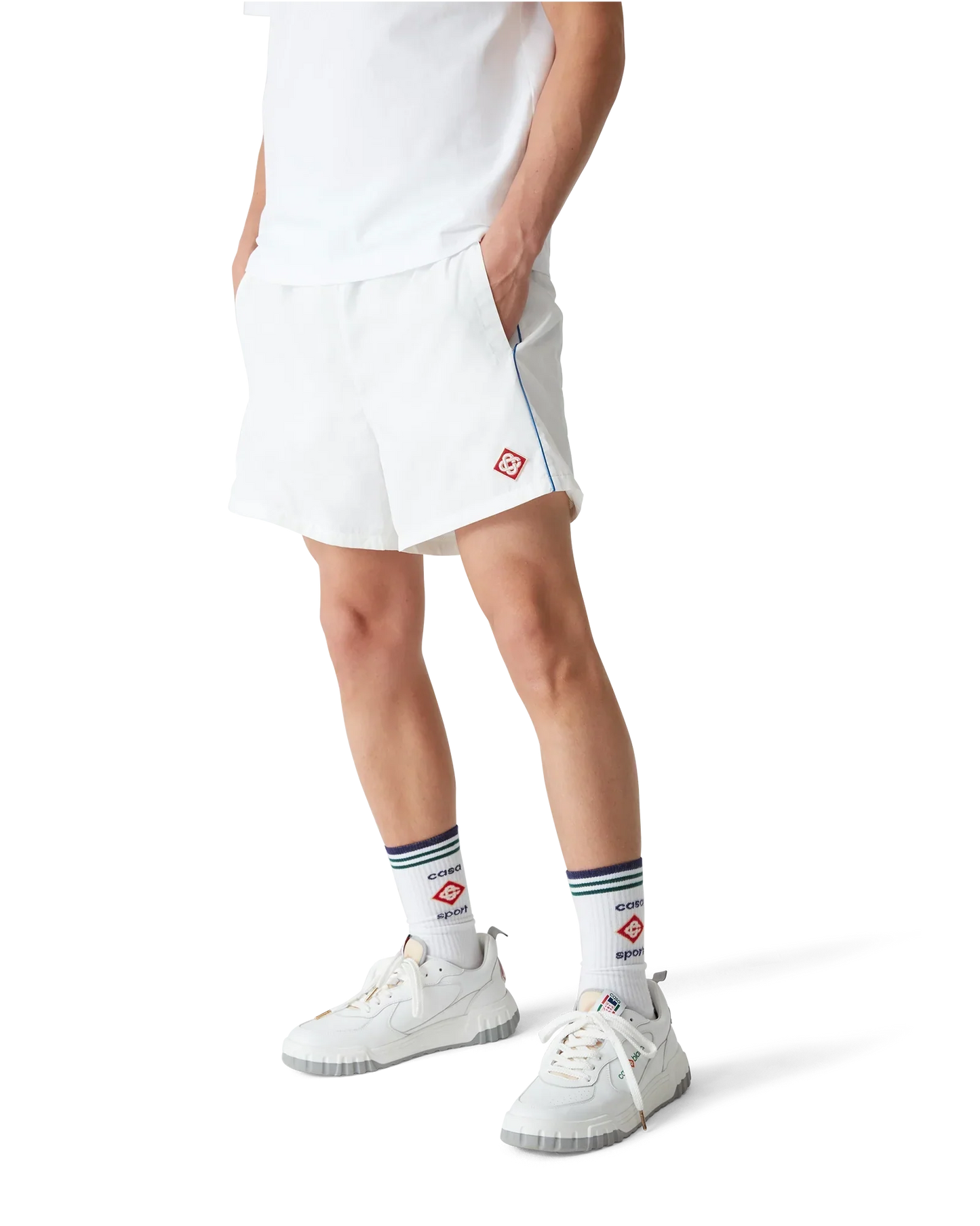 Midnight Acropolis Windbreaker Shorts | Casablanca Paris | Image 4