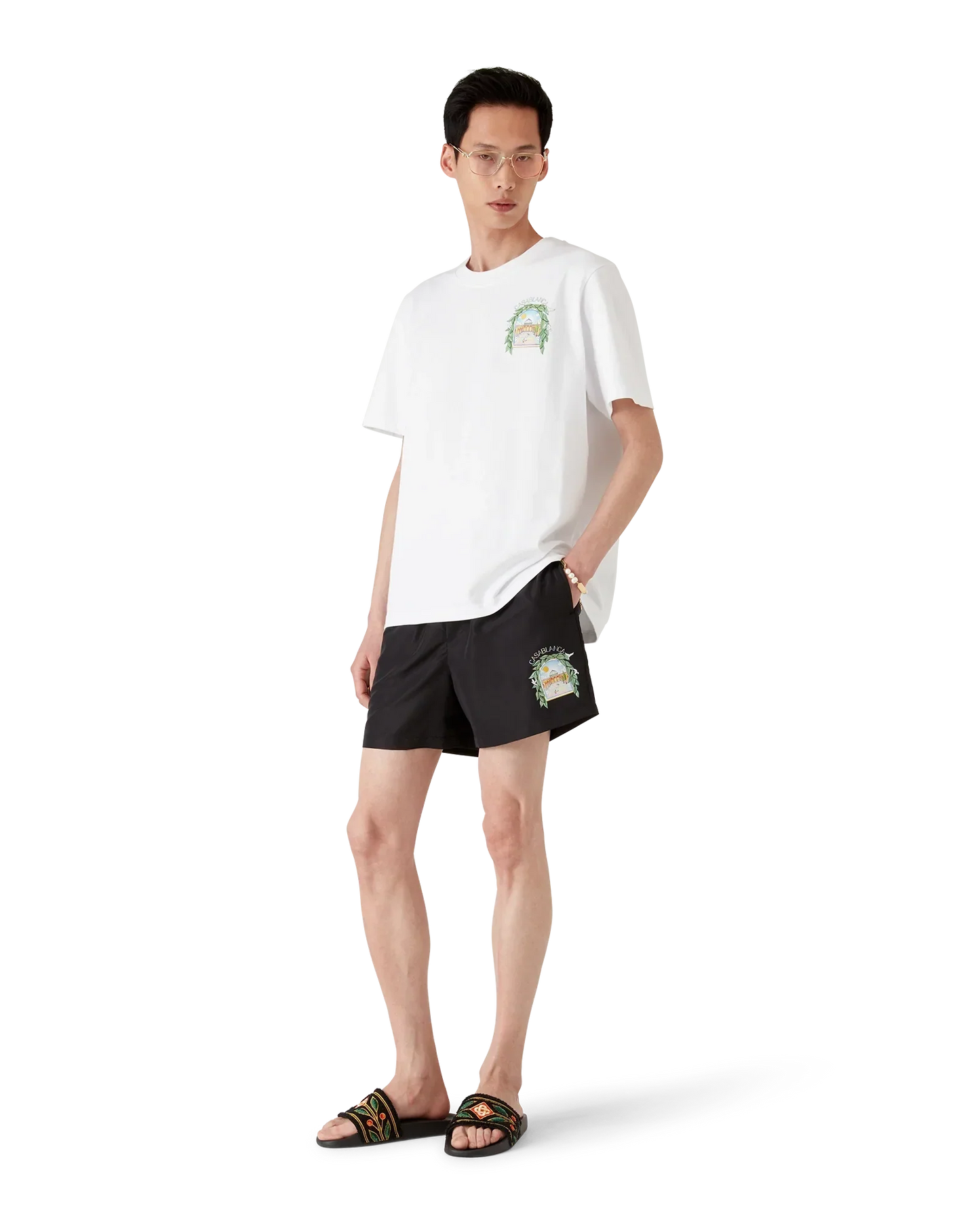 L'Arch De Tennis Swim Shorts | Casablanca Paris | Image 2