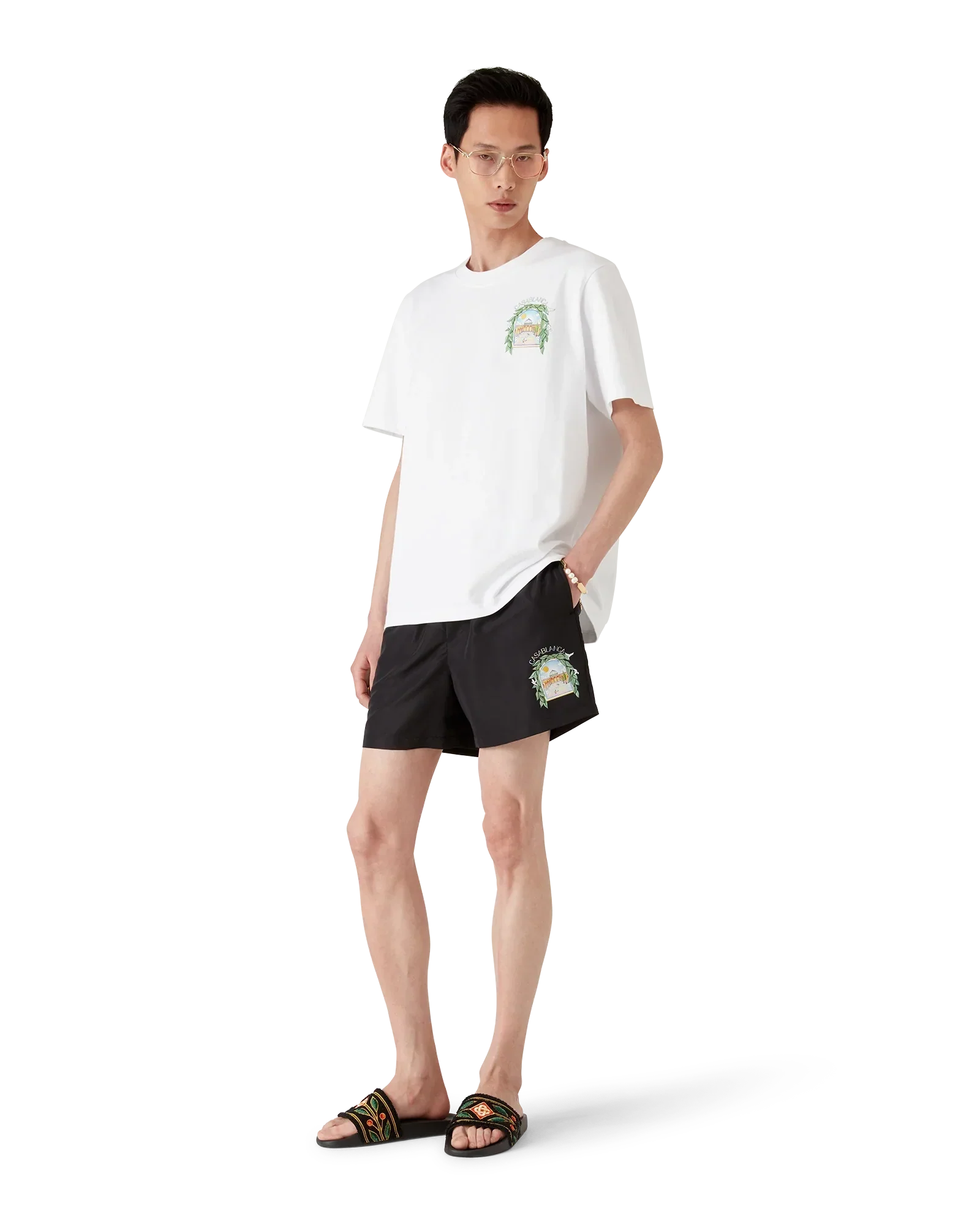 L'Arch De Tennis Swim Shorts | Casablanca Paris | Image 2