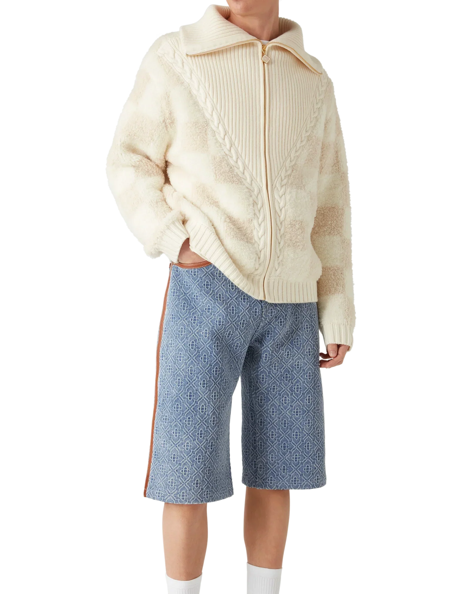 Monogram Jean Shorts | Casablanca Paris | Image 4