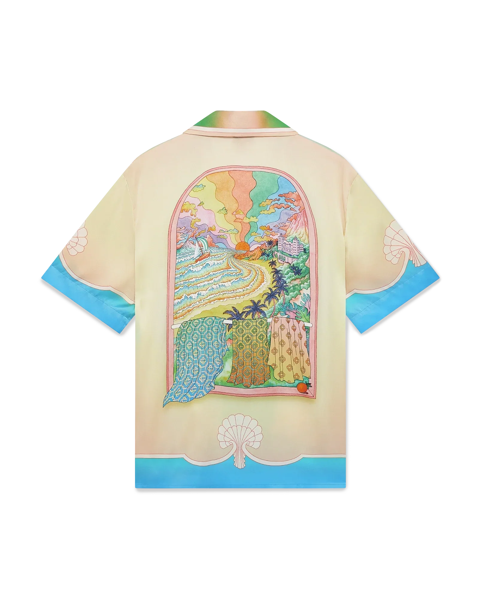 Lucid Dreams Short Sleeve Silk Shirt | Casablanca Paris | Image 1