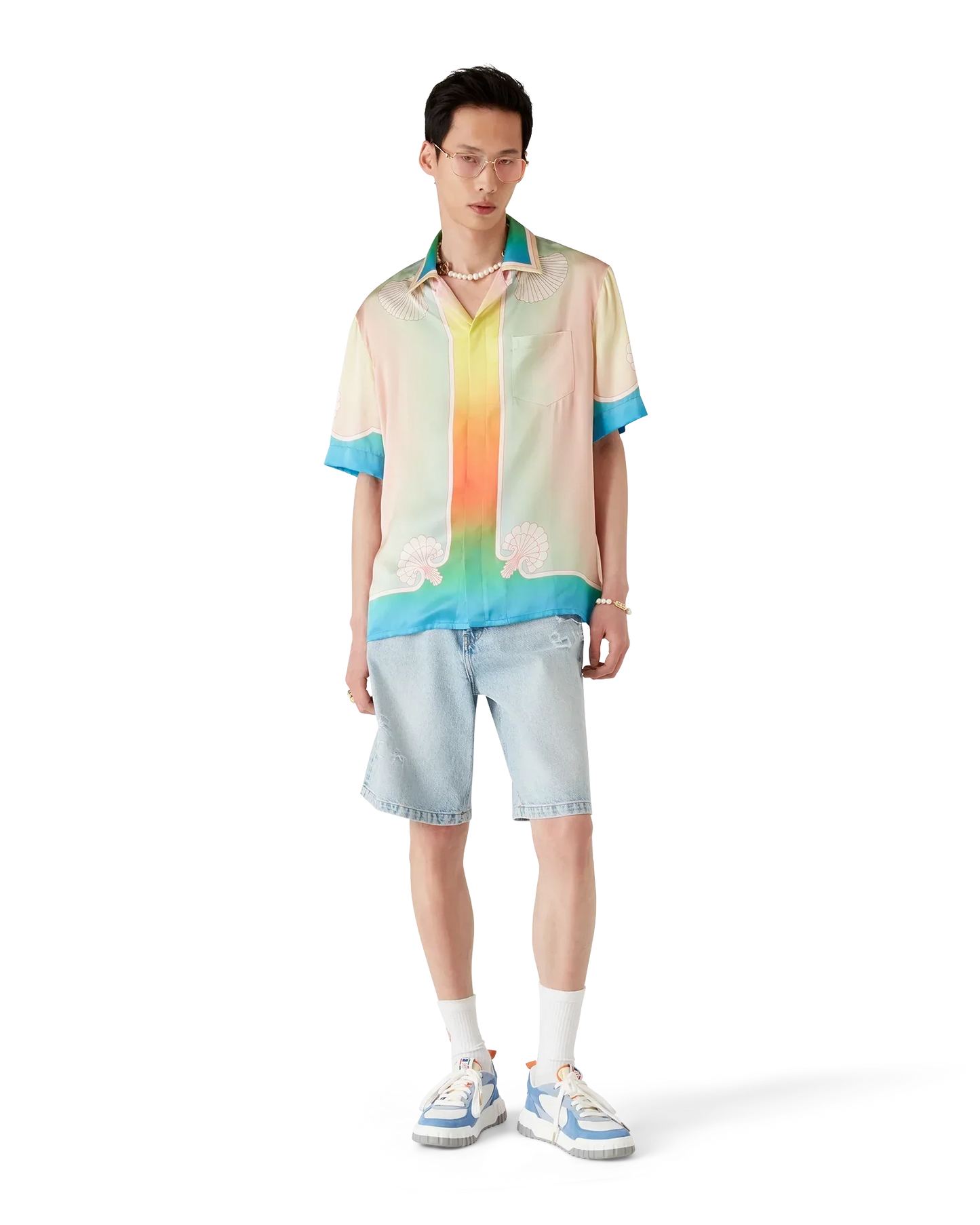 Lucid Dreams Short Sleeve Silk Shirt | Casablanca Paris | Image 3