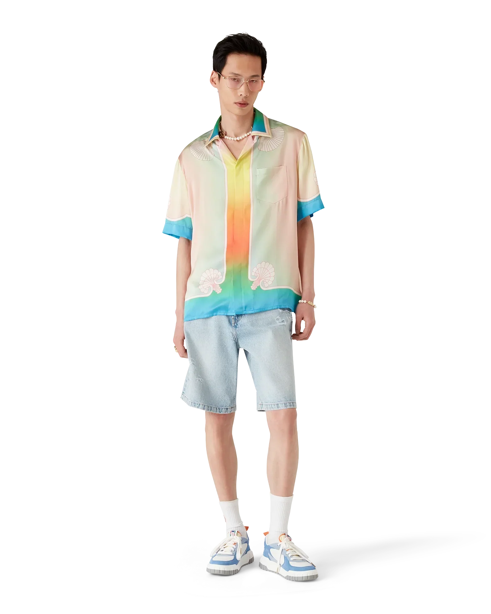 Lucid Dreams Short Sleeve Silk Shirt | Casablanca Paris | Image 3