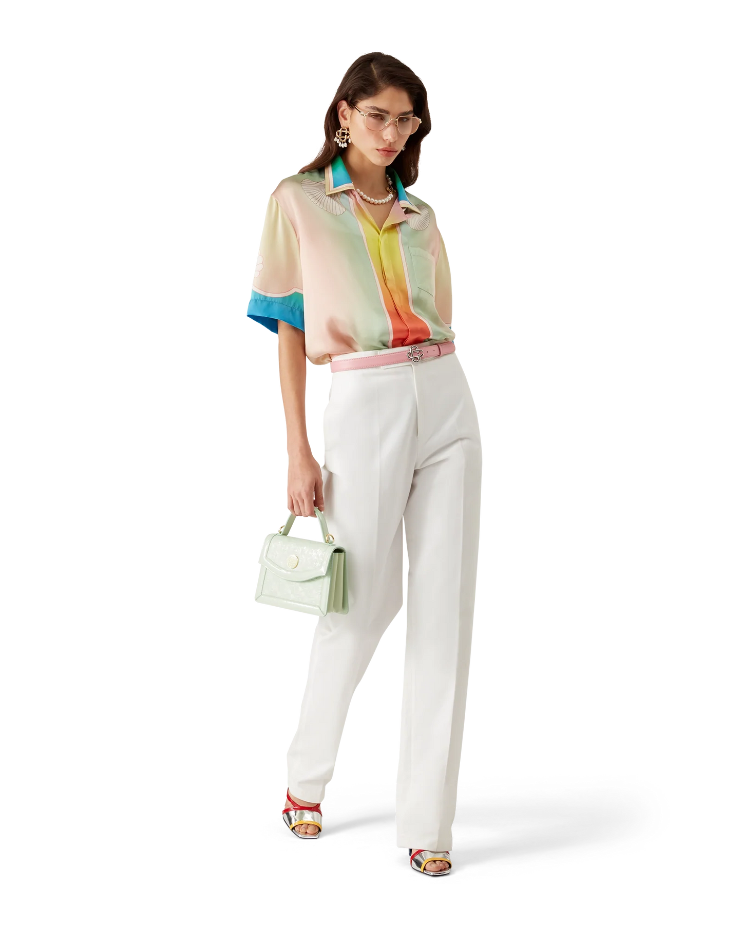 Lucid Dreams Short Sleeve Silk Shirt | Casablanca Paris | Image 2