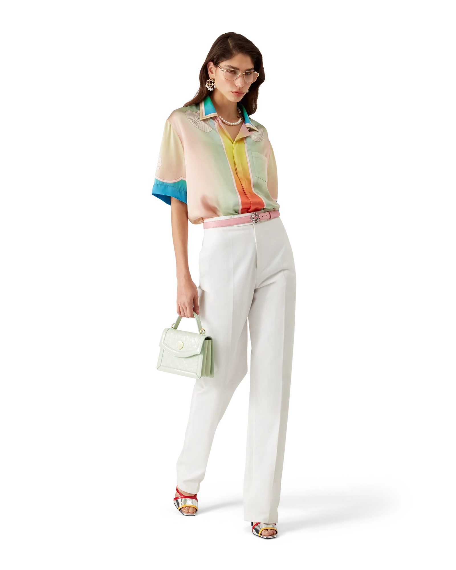 Lucid Dreams Short Sleeve Silk Shirt | Casablanca Paris | Image 2