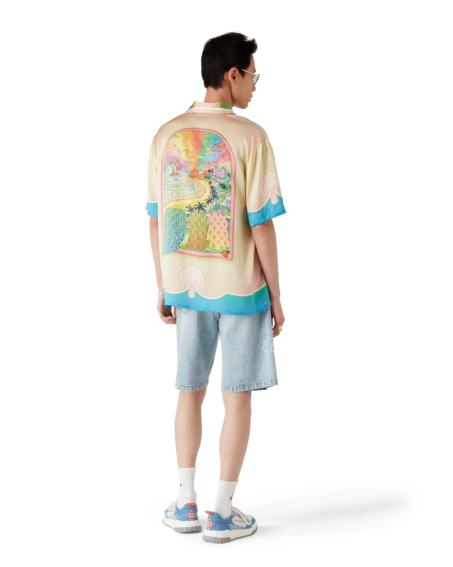 Lucid Dreams Short Sleeve Silk Shirt | Casablanca Paris | Image 5
