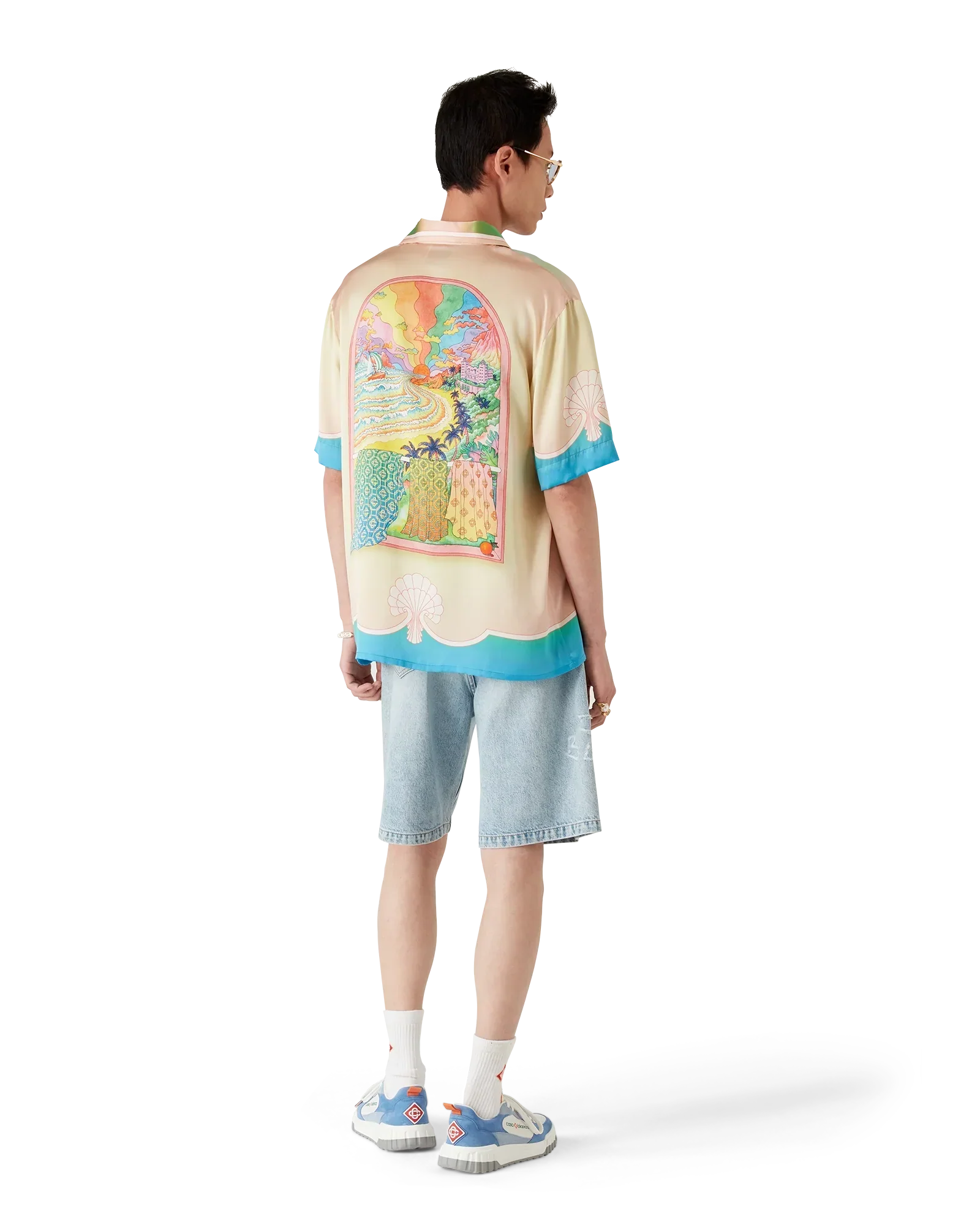 Lucid Dreams Short Sleeve Silk Shirt | Casablanca Paris | Image 5