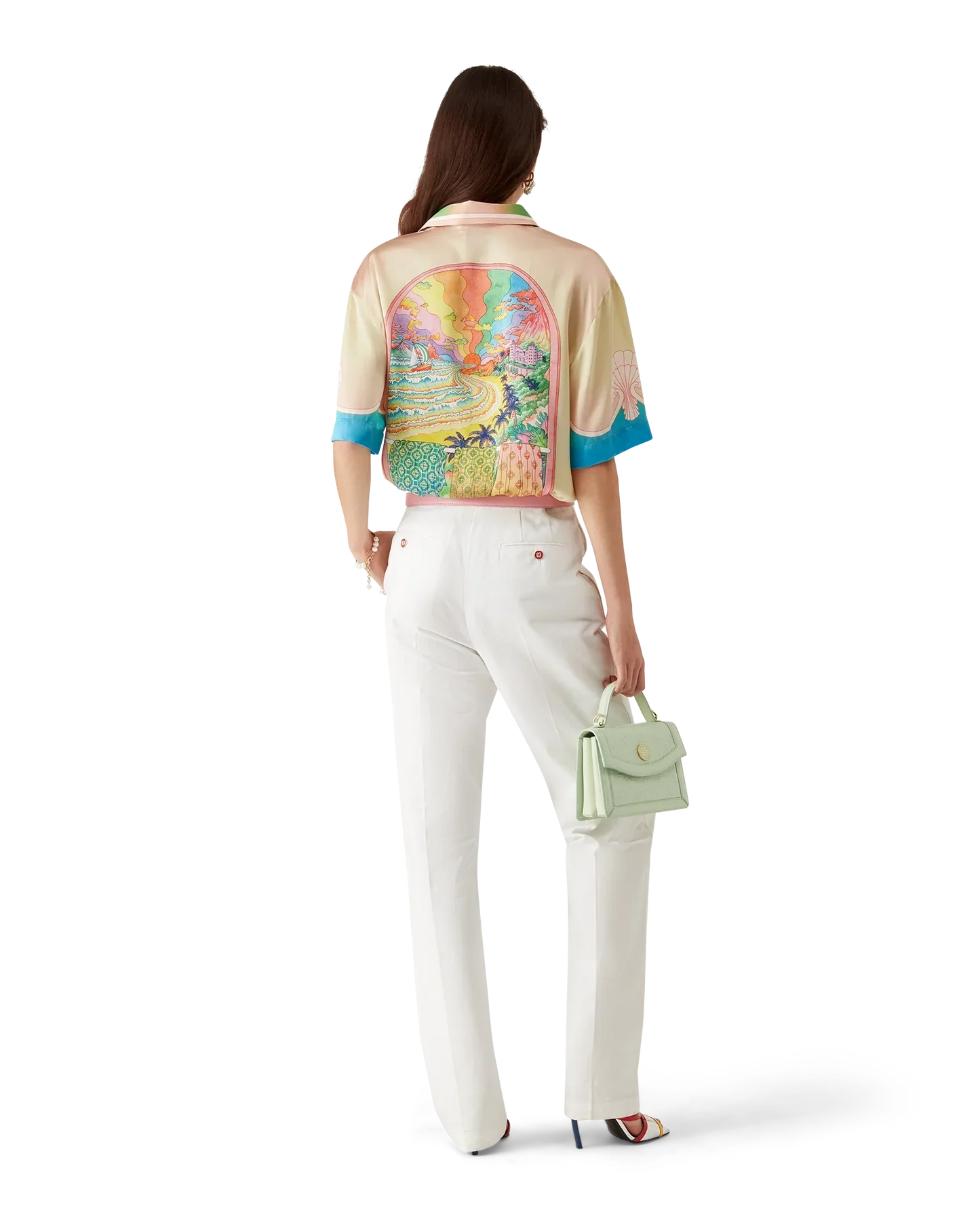 Lucid Dreams Short Sleeve Silk Shirt | Casablanca Paris | Image 4