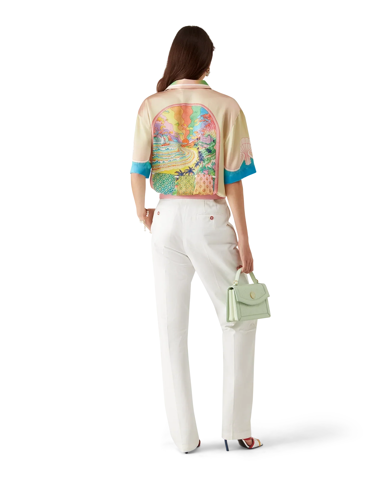 Lucid Dreams Short Sleeve Silk Shirt | Casablanca Paris | Image 4