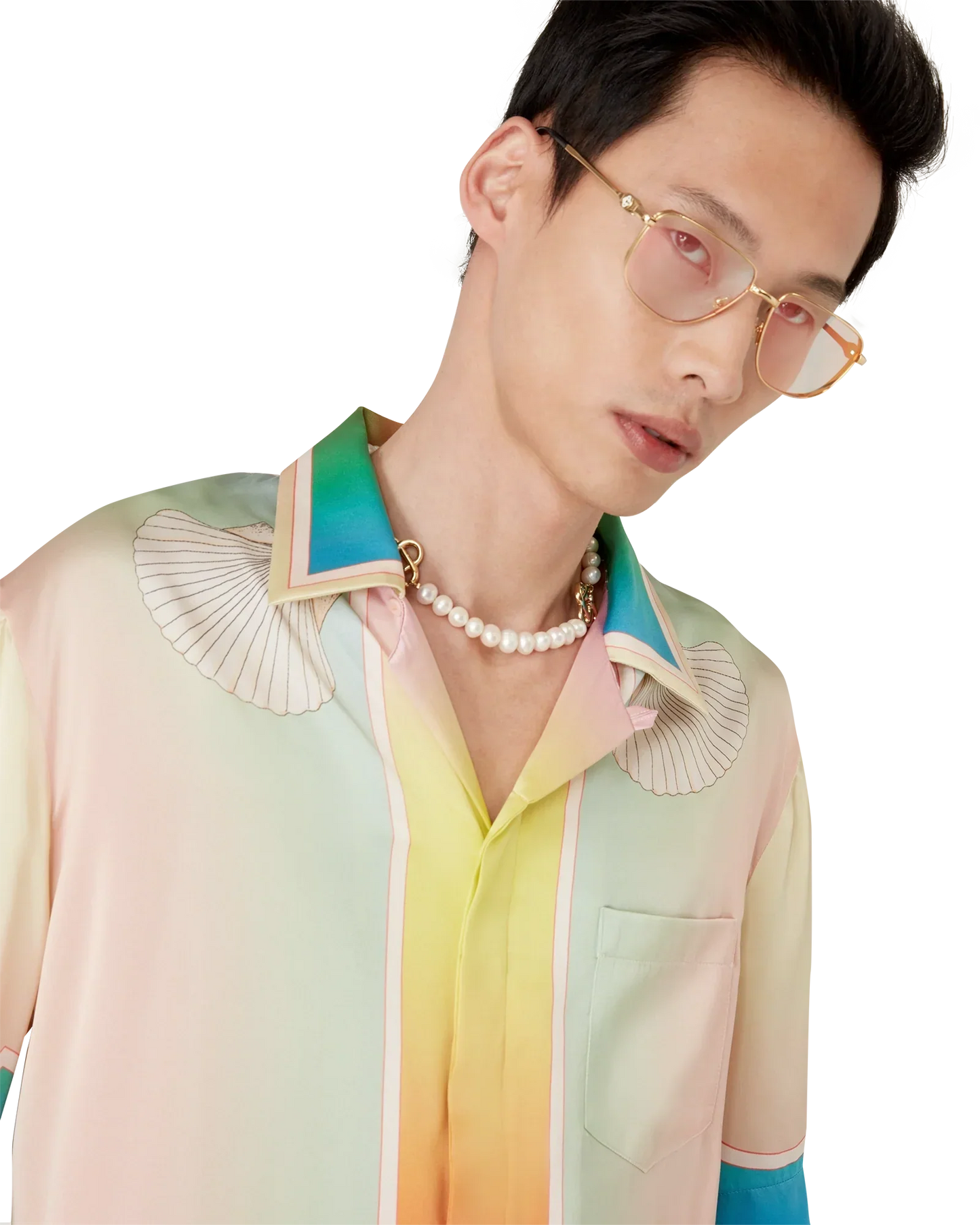 Lucid Dreams Short Sleeve Silk Shirt | Casablanca Paris | Image 9