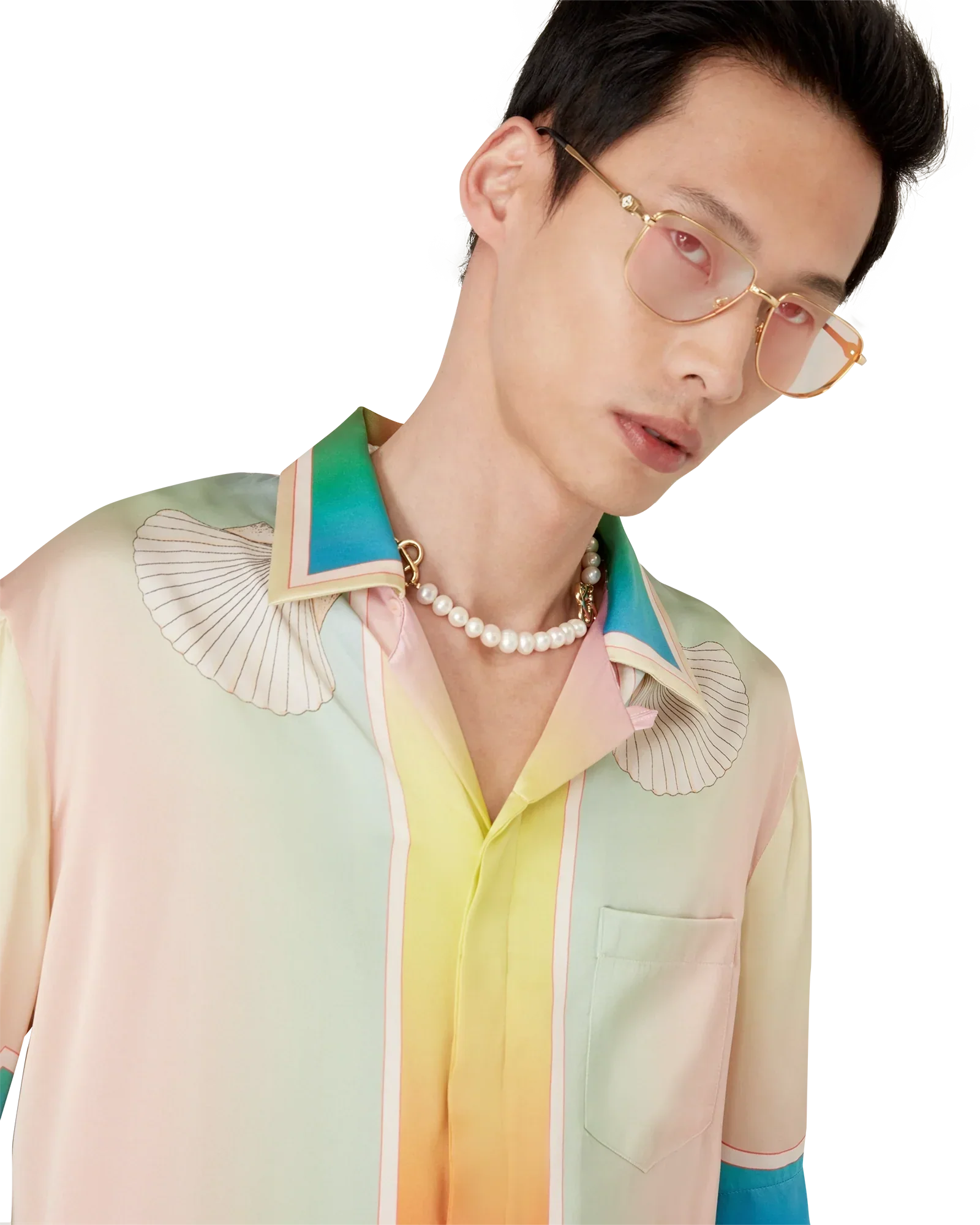 Lucid Dreams Short Sleeve Silk Shirt | Casablanca Paris | Image 9