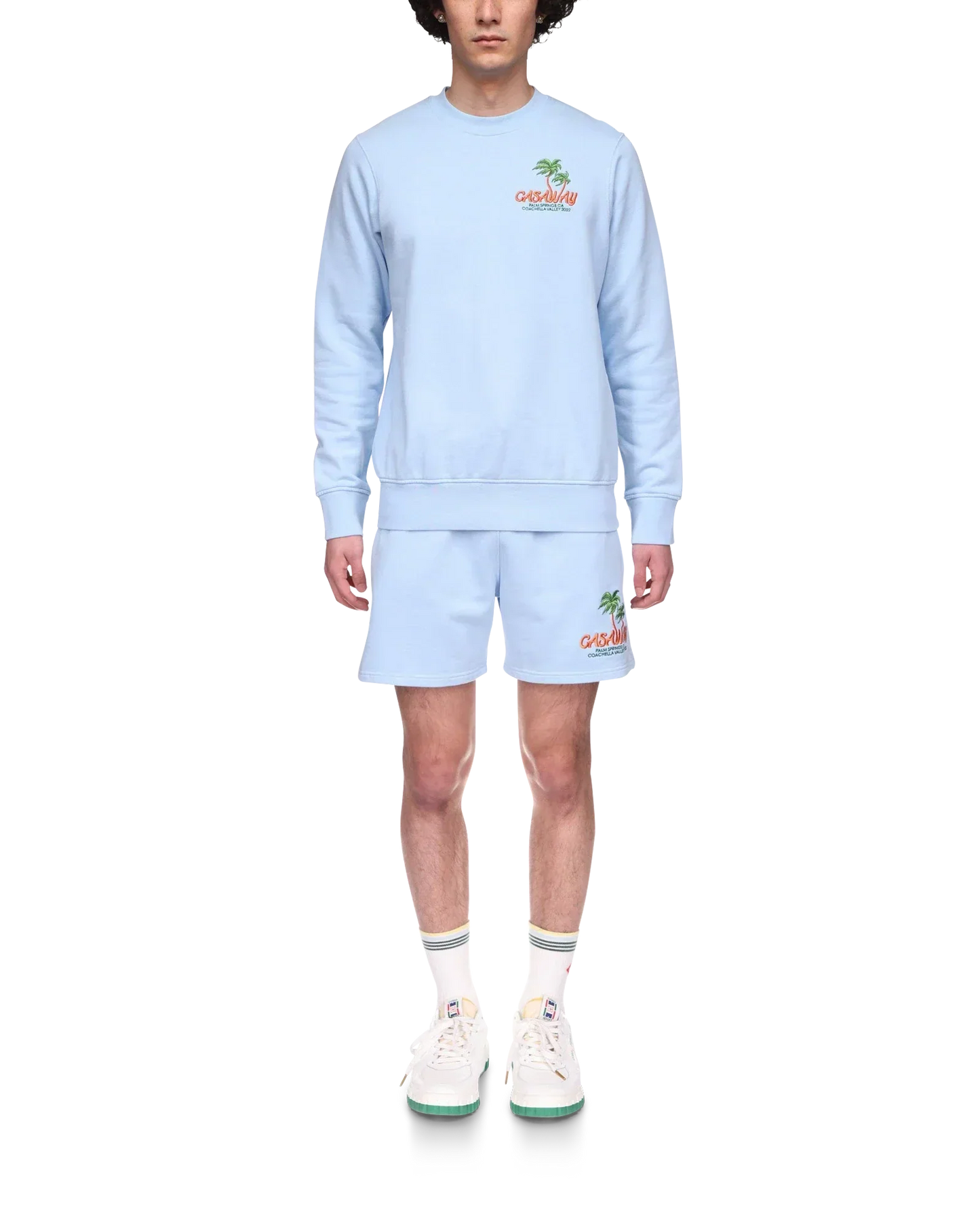 Blue Coachella Valley Sweatshorts | Casablanca Paris | Image 2