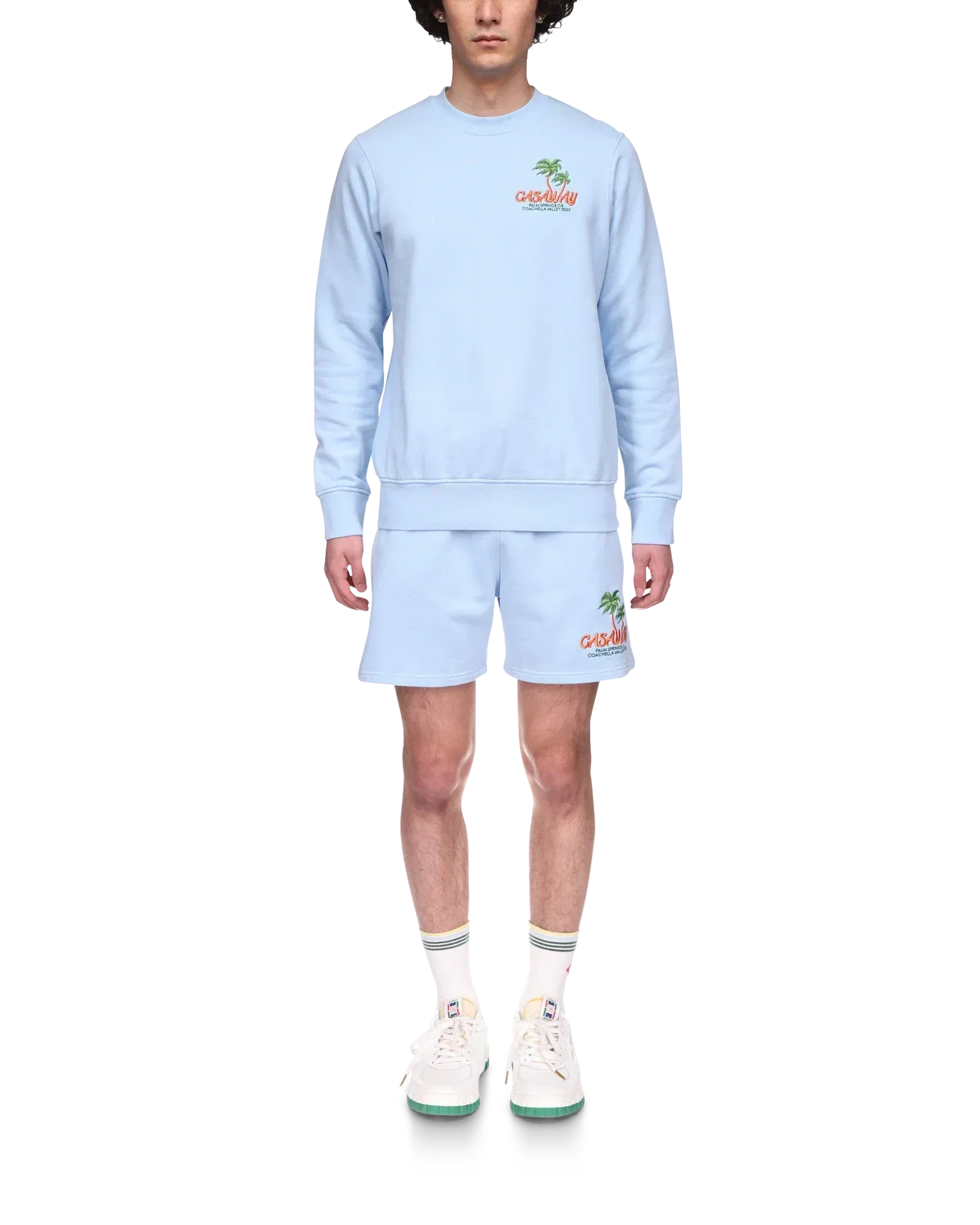 Blue Coachella Valley Sweatshorts | Casablanca Paris | Image 2