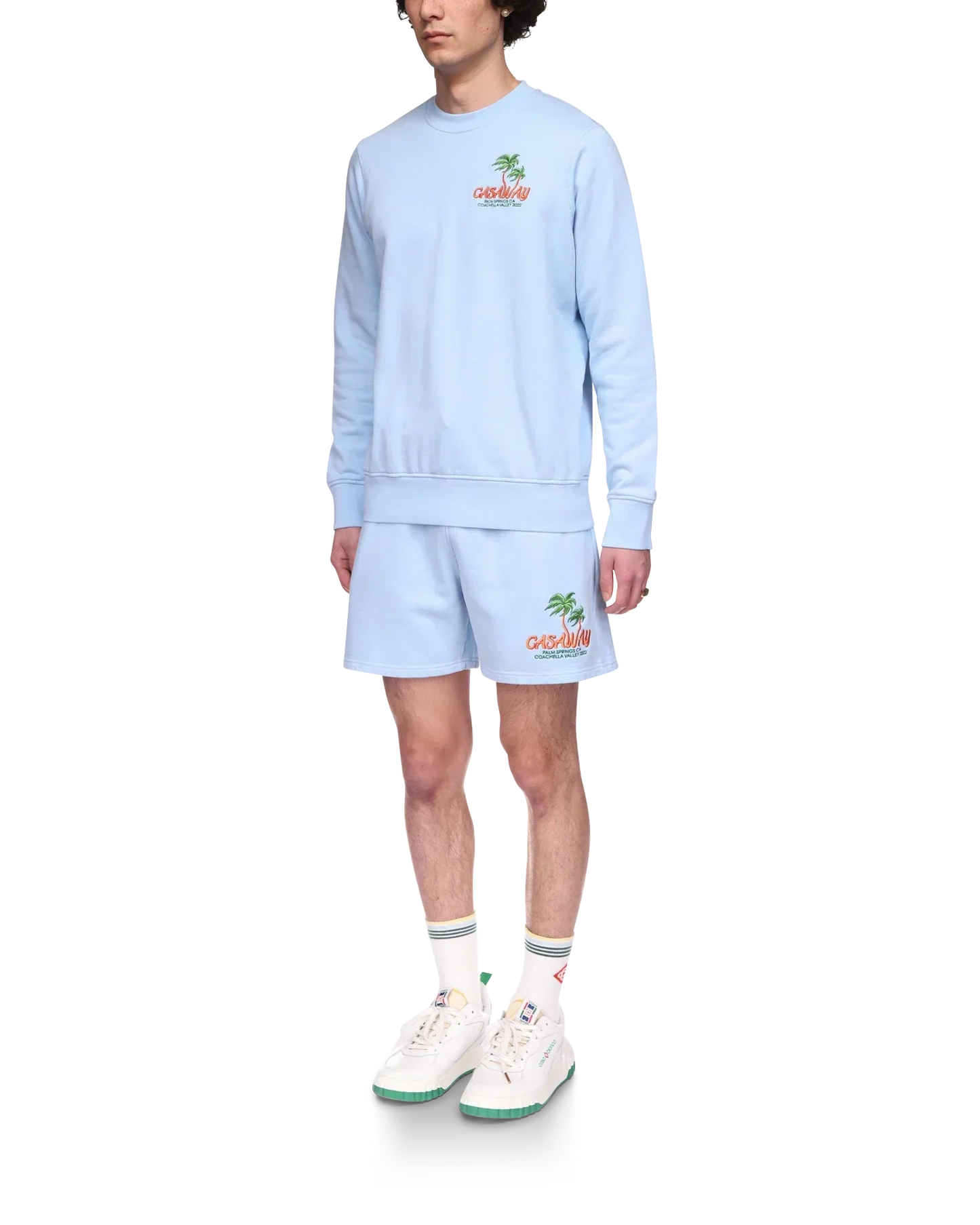 Blue Coachella Valley Sweatshorts | Casablanca Paris | Image 3