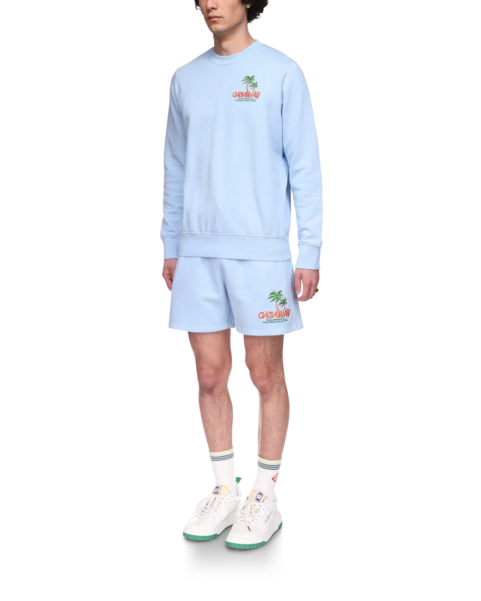 Blue Coachella Valley Sweatshorts | Casablanca Paris | Image 3