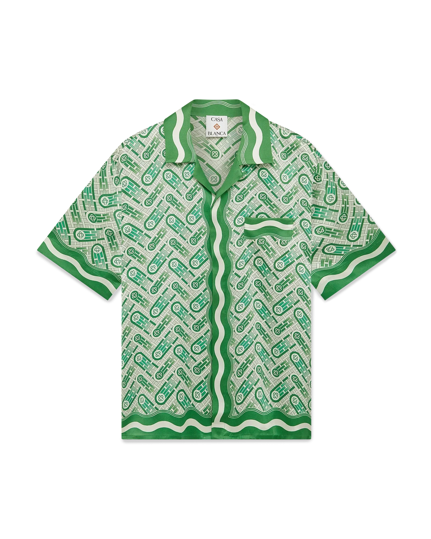 Ping Pong Short Sleeve Silk Shirt | Casablanca Paris | Image 1