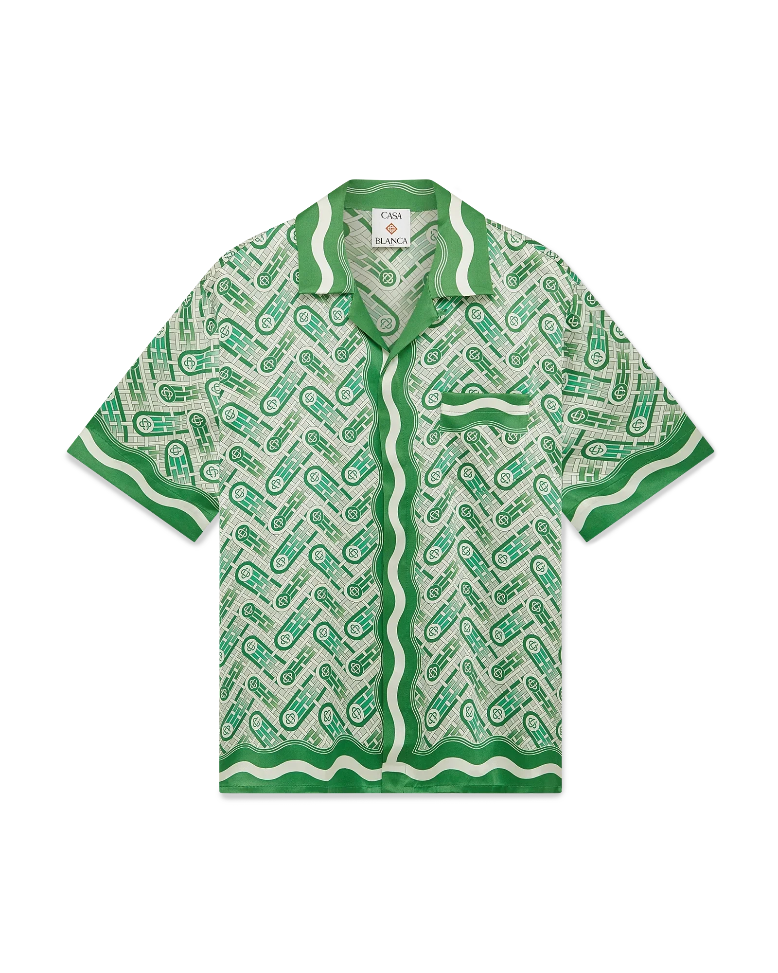 Ping Pong Short Sleeve Silk Shirt | Casablanca Paris | Image 1