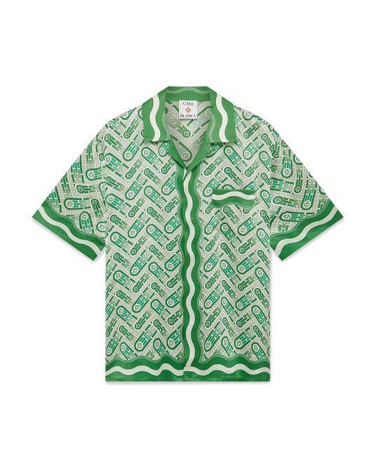 Ping Pong Short Sleeve Silk Shirt | Casablanca Paris | Image 1