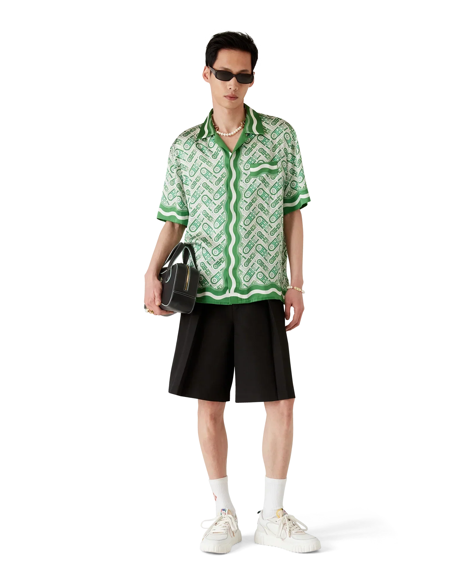 Ping Pong Short Sleeve Silk Shirt | Casablanca Paris | Image 3