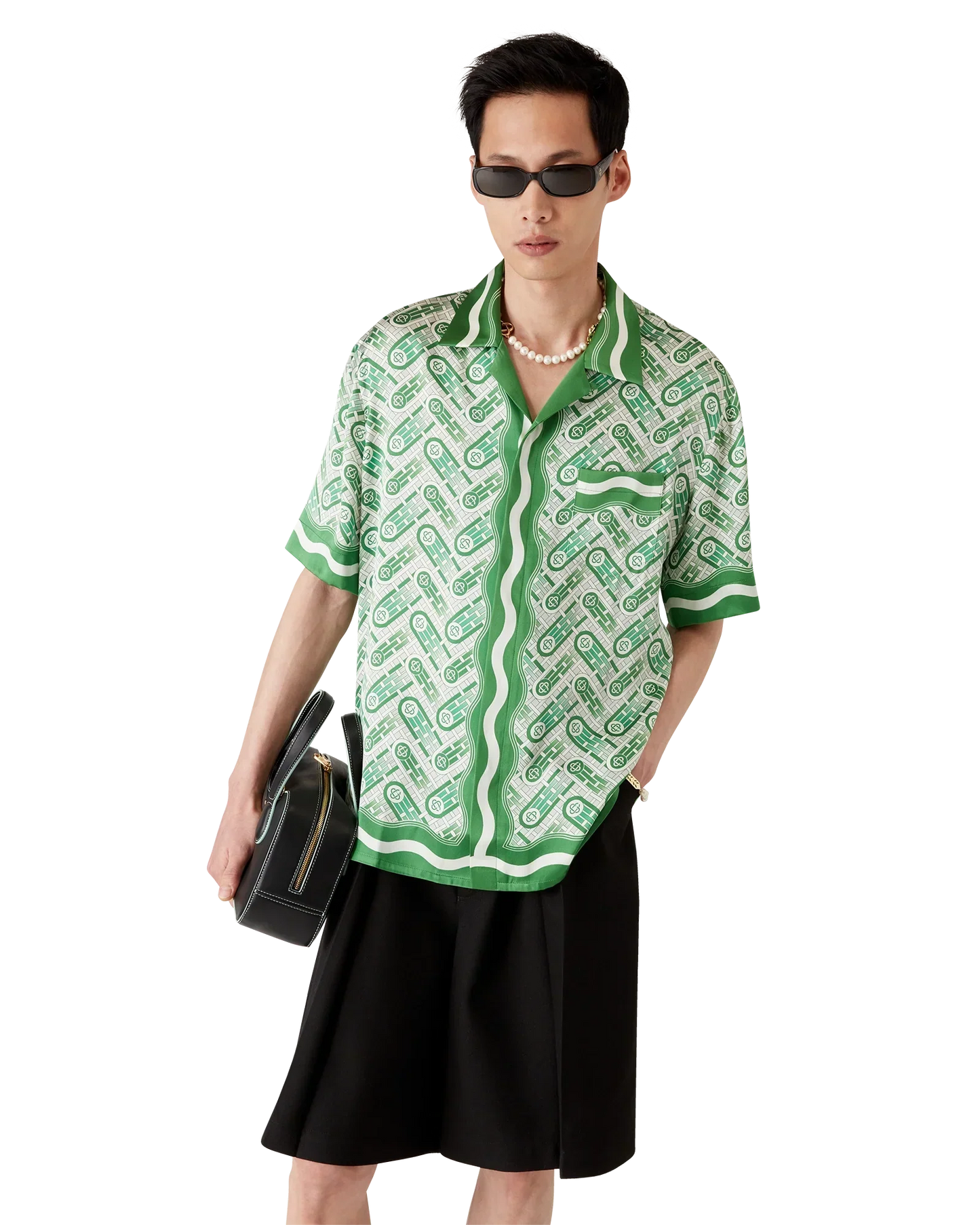 Ping Pong Short Sleeve Silk Shirt | Casablanca Paris | Image 7