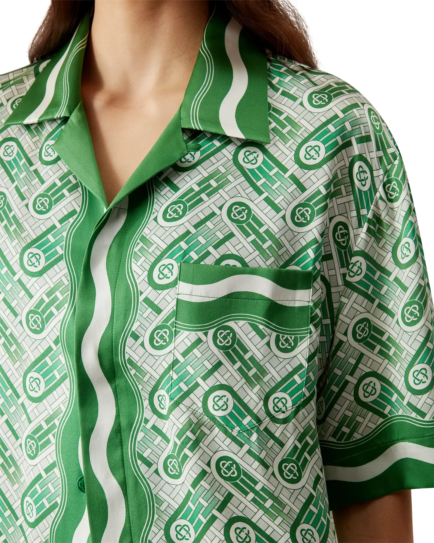 Ping Pong Short Sleeve Silk Shirt | Casablanca Paris | Image 8