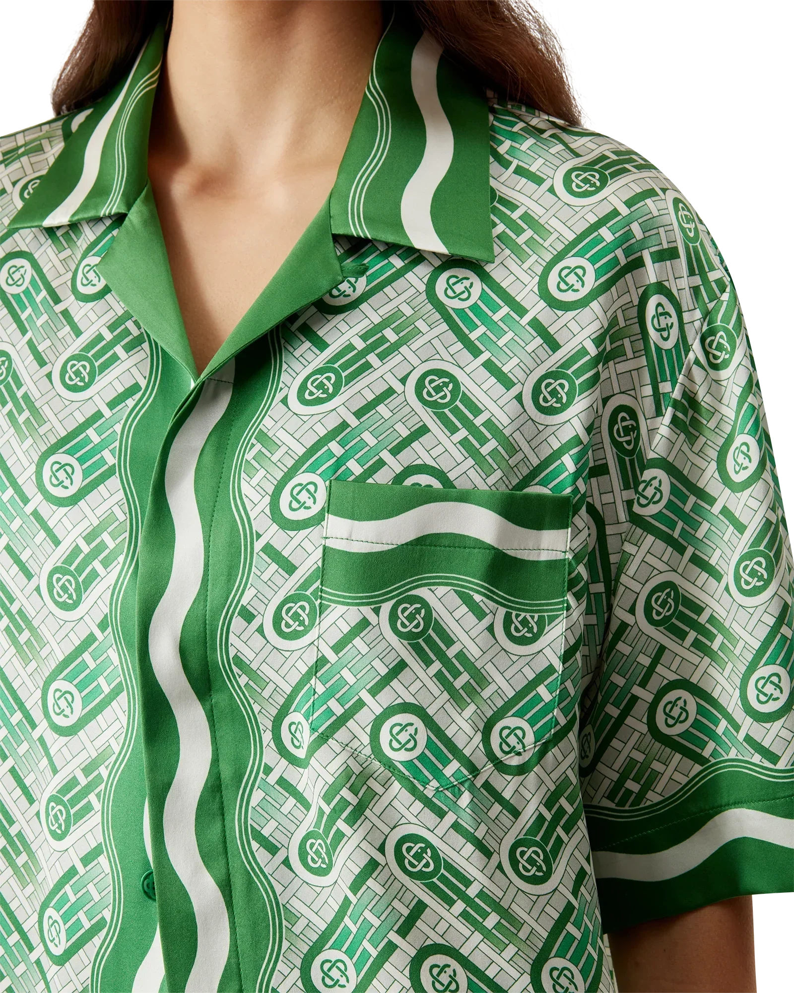 Ping Pong Short Sleeve Silk Shirt | Casablanca Paris | Image 8