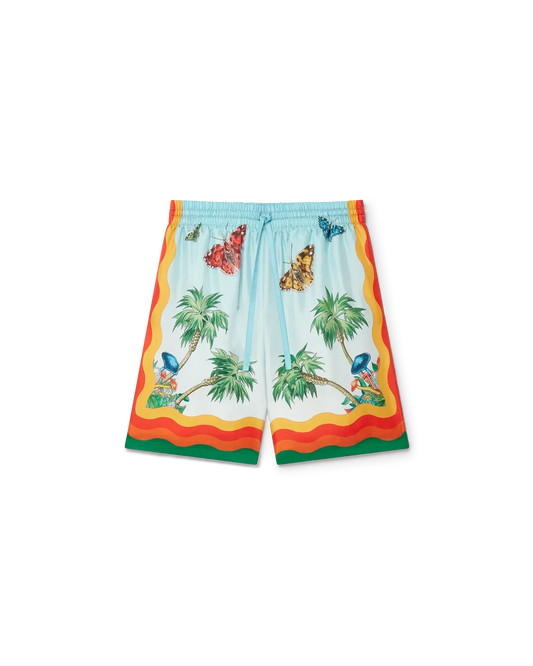 Palm Springs Tennis Club Silk Shorts | Casablanca Paris | Image 1