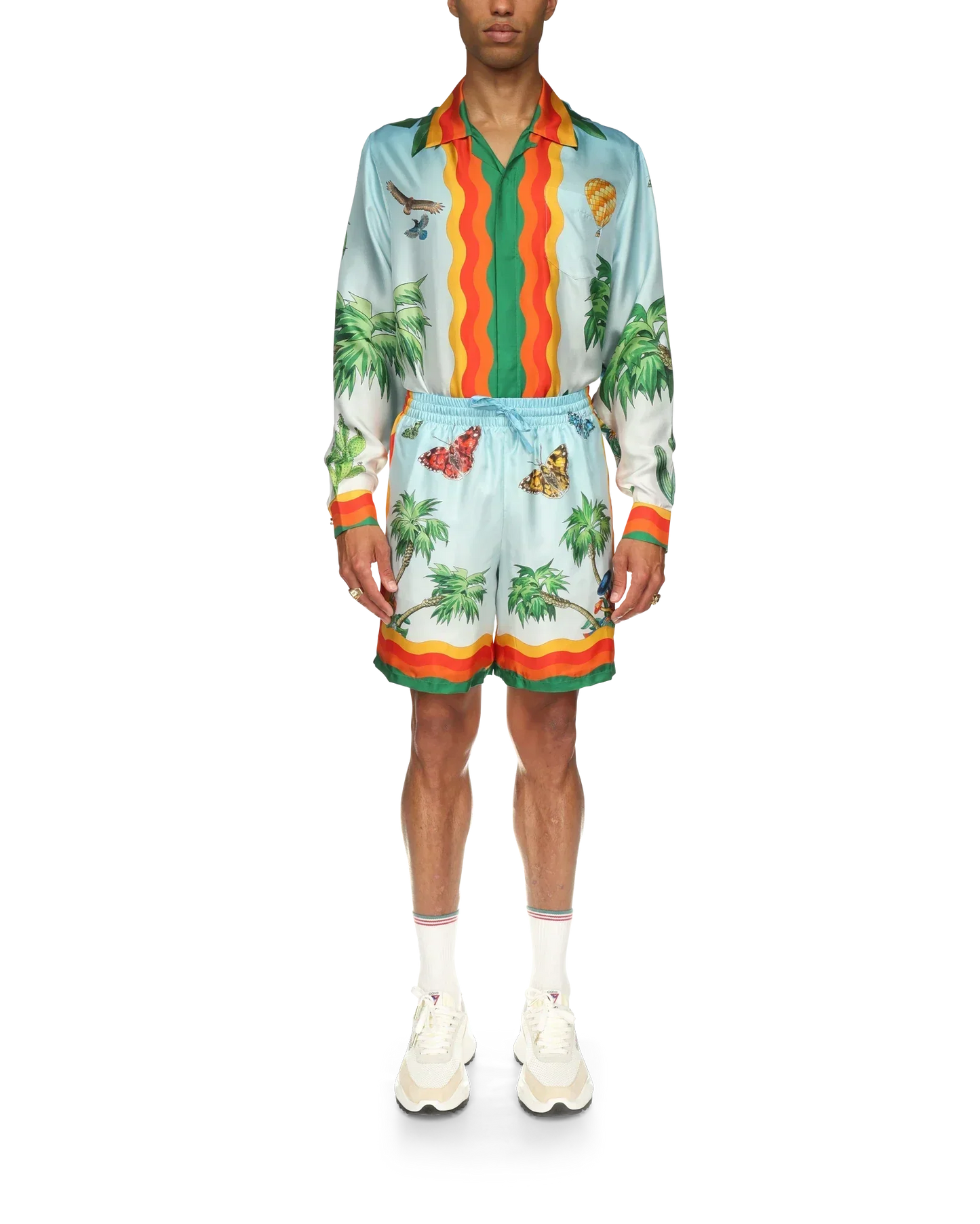 Palm Springs Tennis Club Silk Shorts | Casablanca Paris | Image 2