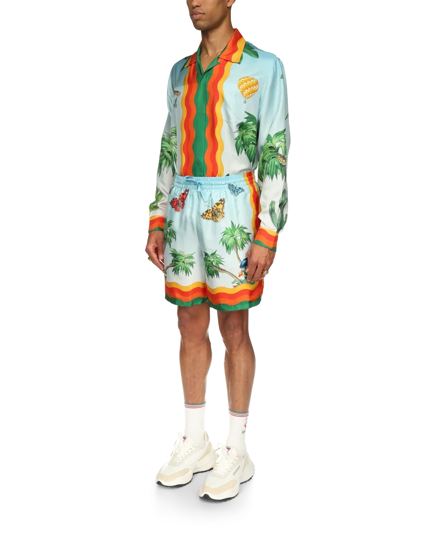 Palm Springs Tennis Club Silk Shorts | Casablanca Paris | Image 3